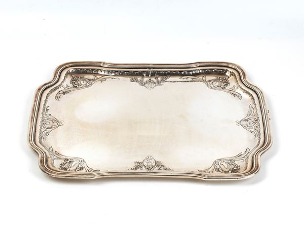 Portuguese solid silver tray