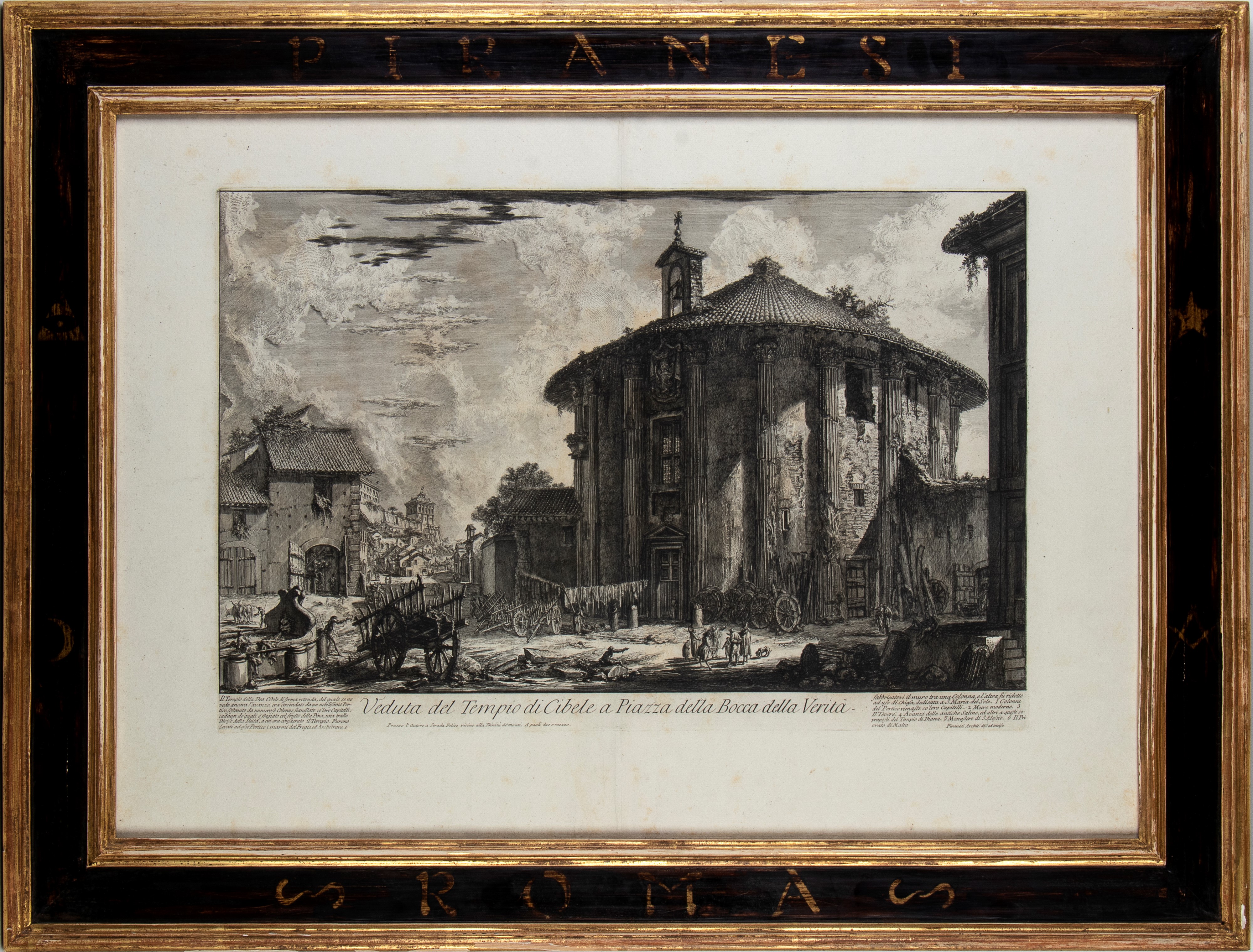 Giovanni Battista Piranesi - Veduta del Tempio di Cibele a Piazza della Bocca della Verità