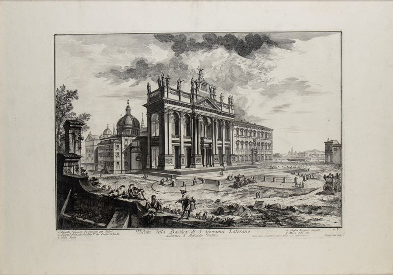 Giovanni Battista Piranesi - Veduta della Basilica di S. Giovanni Laterano