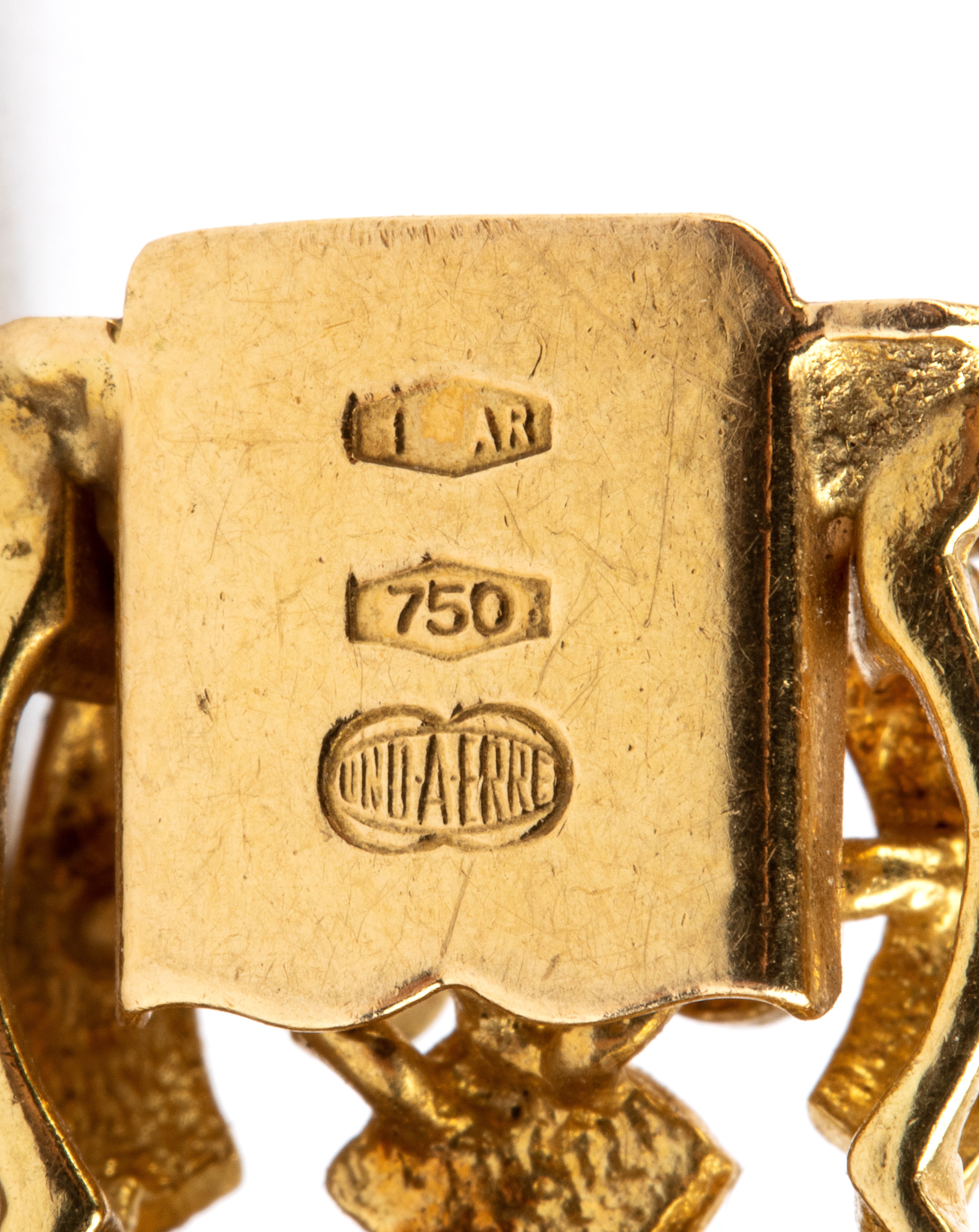 Bracciale in oro e smalti