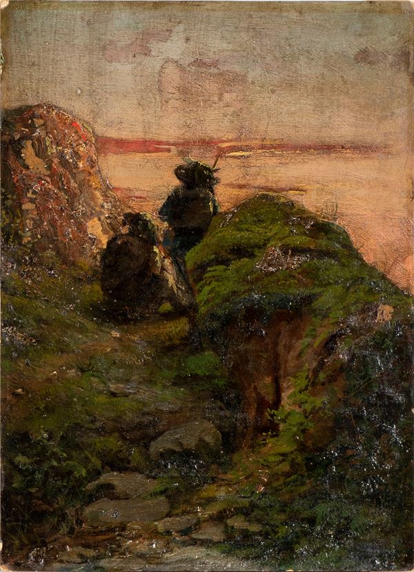 GIROLAMO INDUNO - Bozzetto