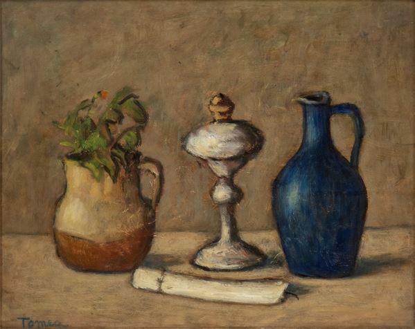 FIORENZO TOMEA - Natura morta con vaso