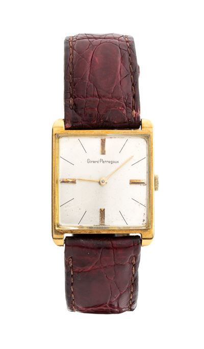 Orologio da polso in oro 18k con movimento meccanico a carica manuale