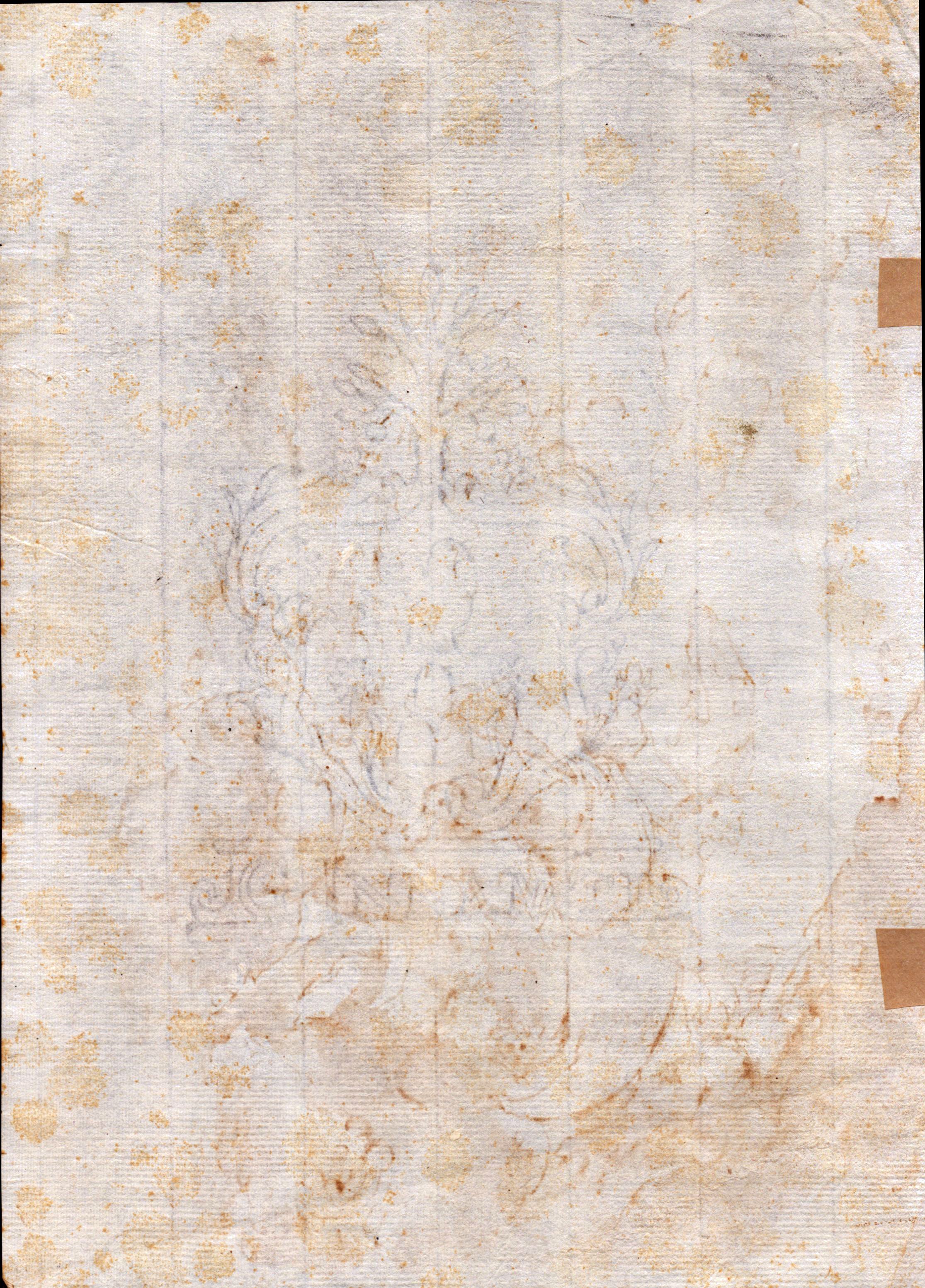 Decorazione per un soffitto con teoria di angeli e Dio Padre