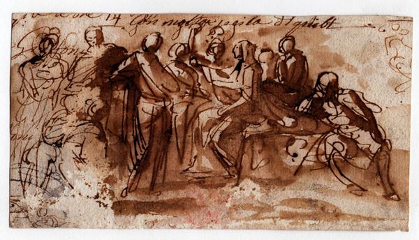 Study of multiple figures in conversation