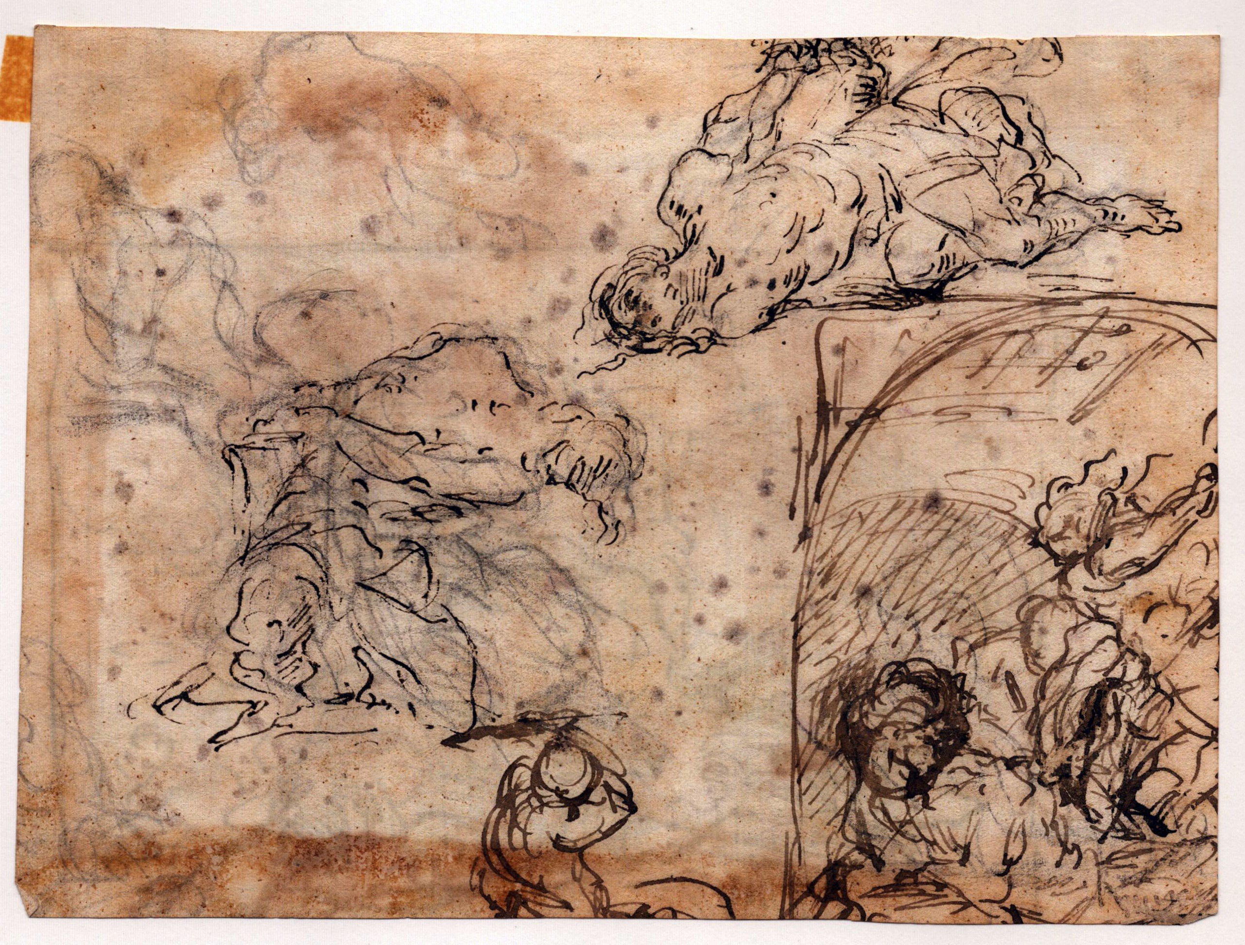 Gruppo di cinque disegni di soggetto diverso