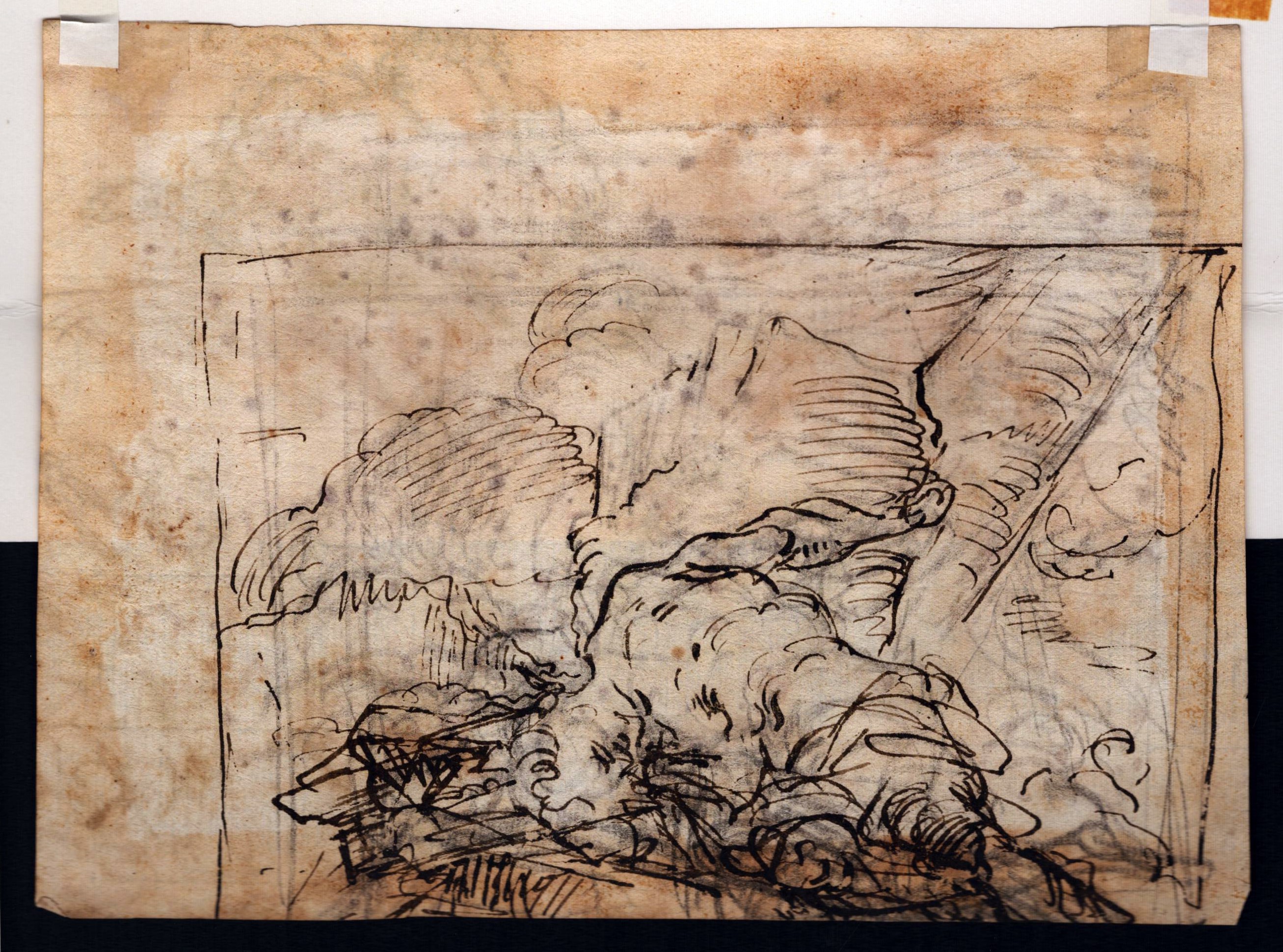 Gruppo di cinque disegni di soggetto diverso