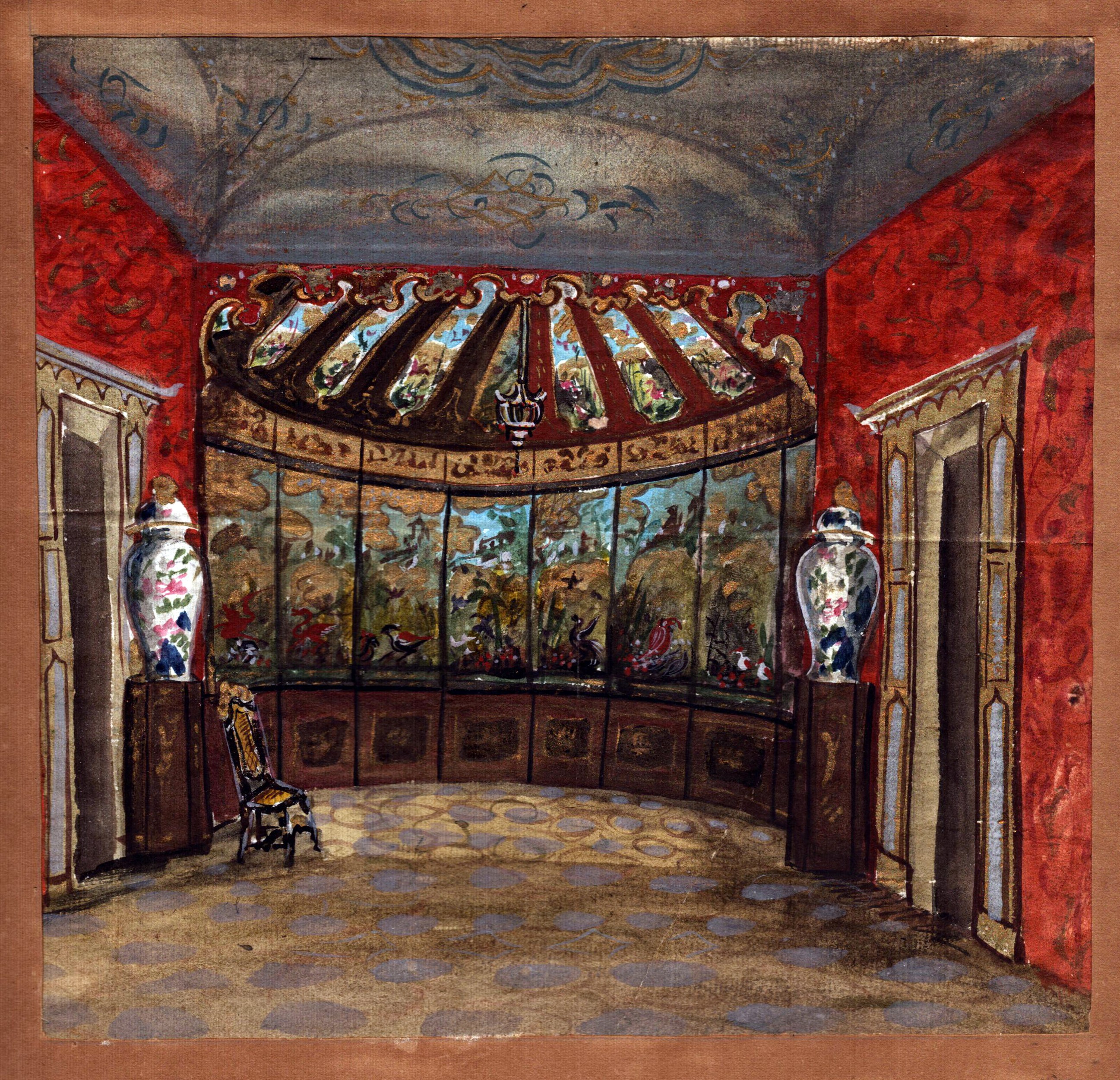 Gruppo di cinque disegni di soggetto diverso