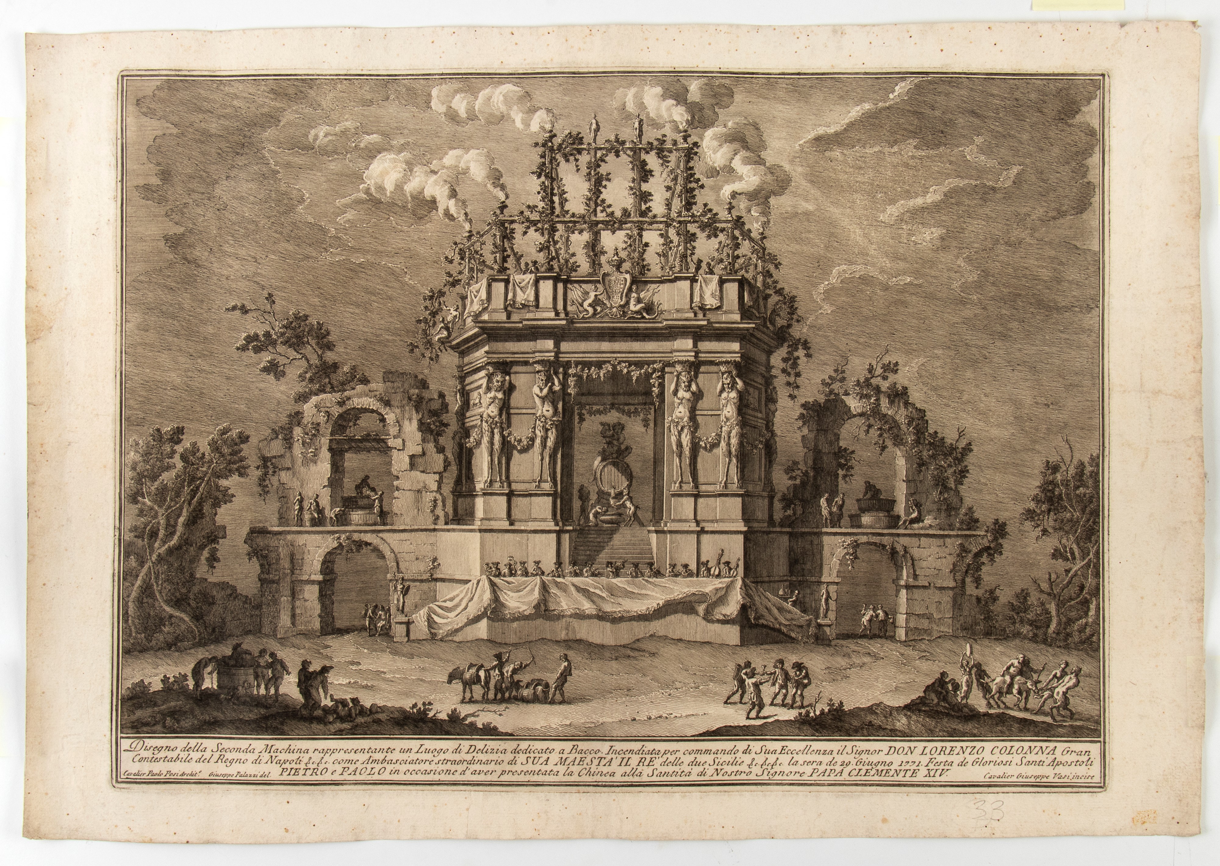 Giuseppe Vasi - Disegni delle Macchine