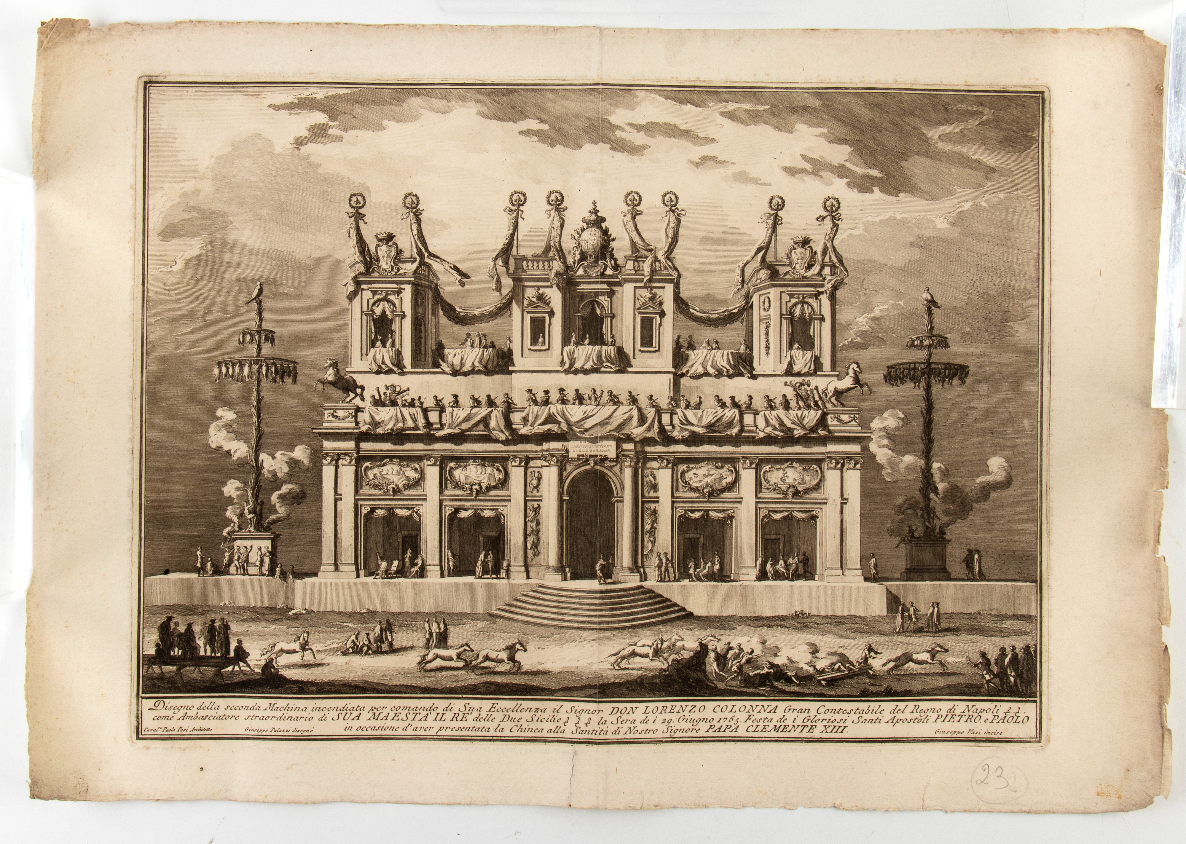 Giuseppe Vasi - Disegni delle Macchine