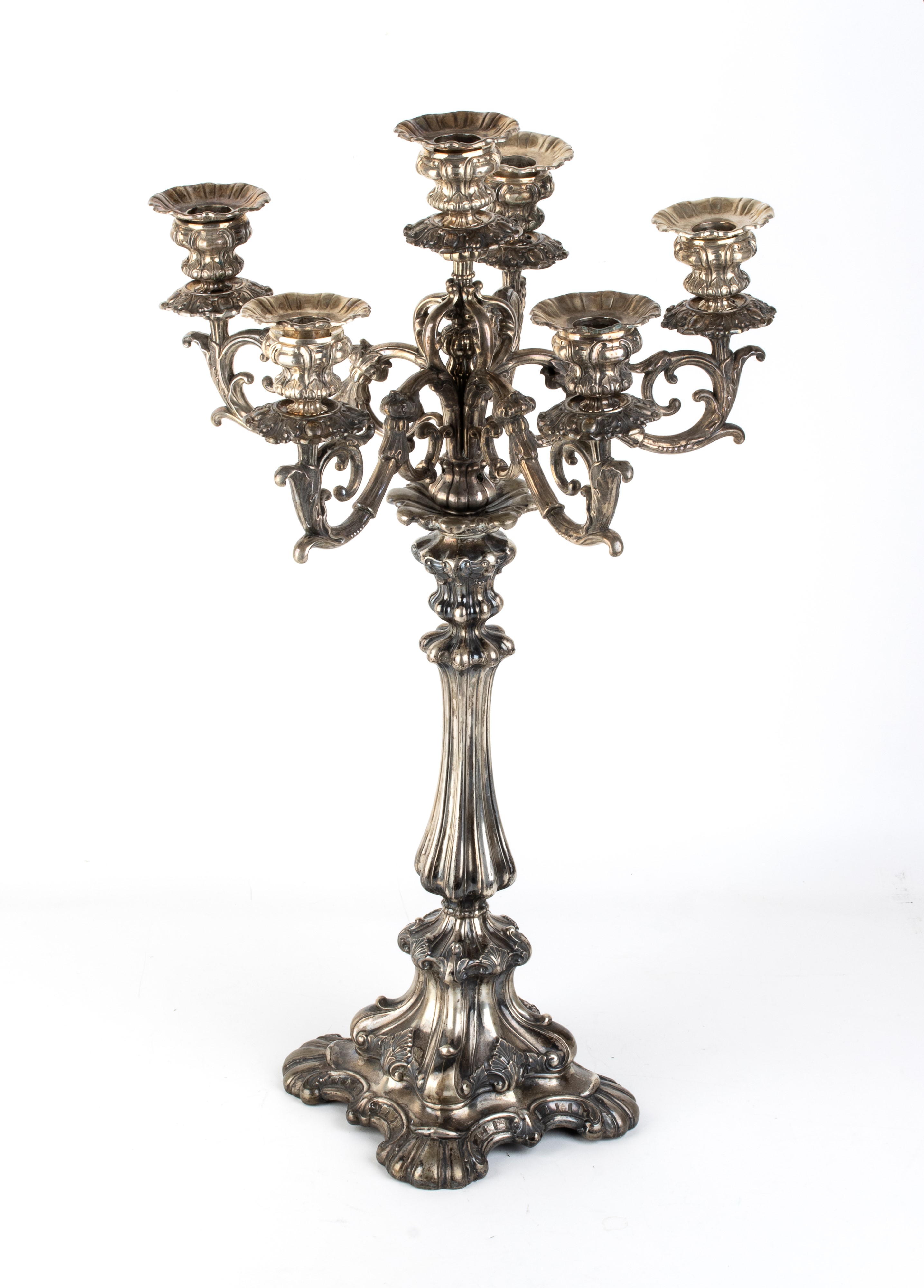 Candelabro italiano in argento