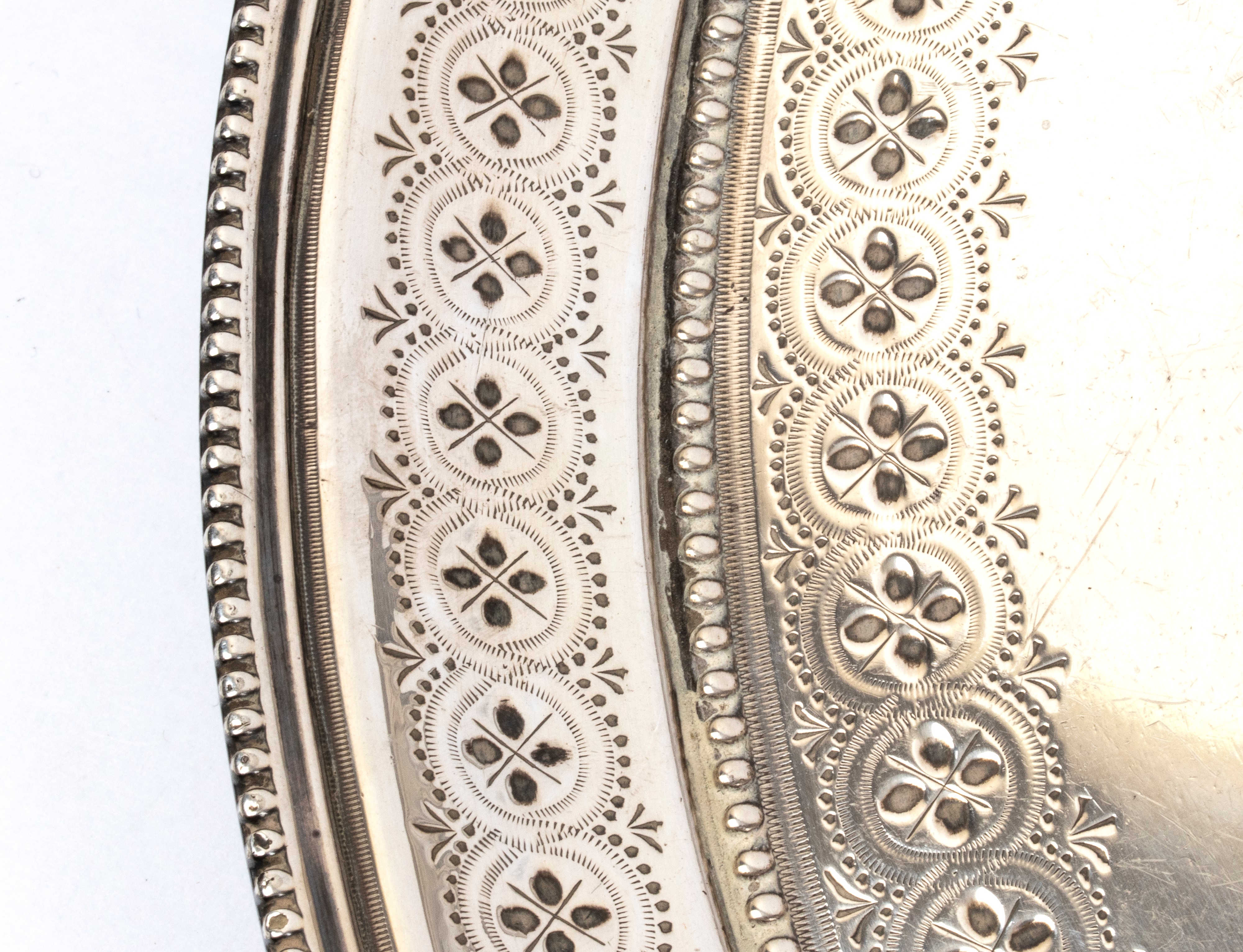 Salver vittoriano inglese in argento