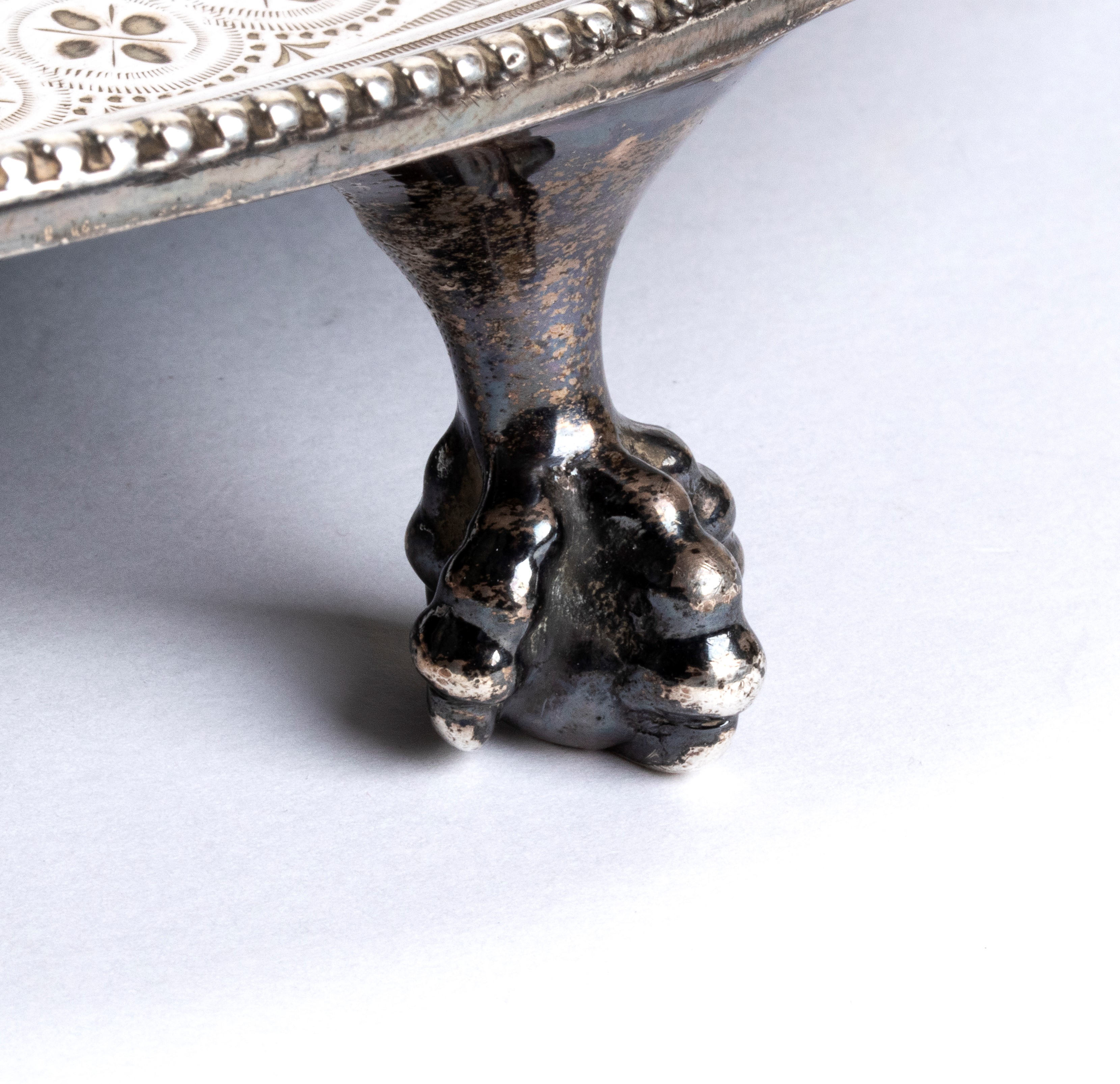 Salver vittoriano inglese in argento