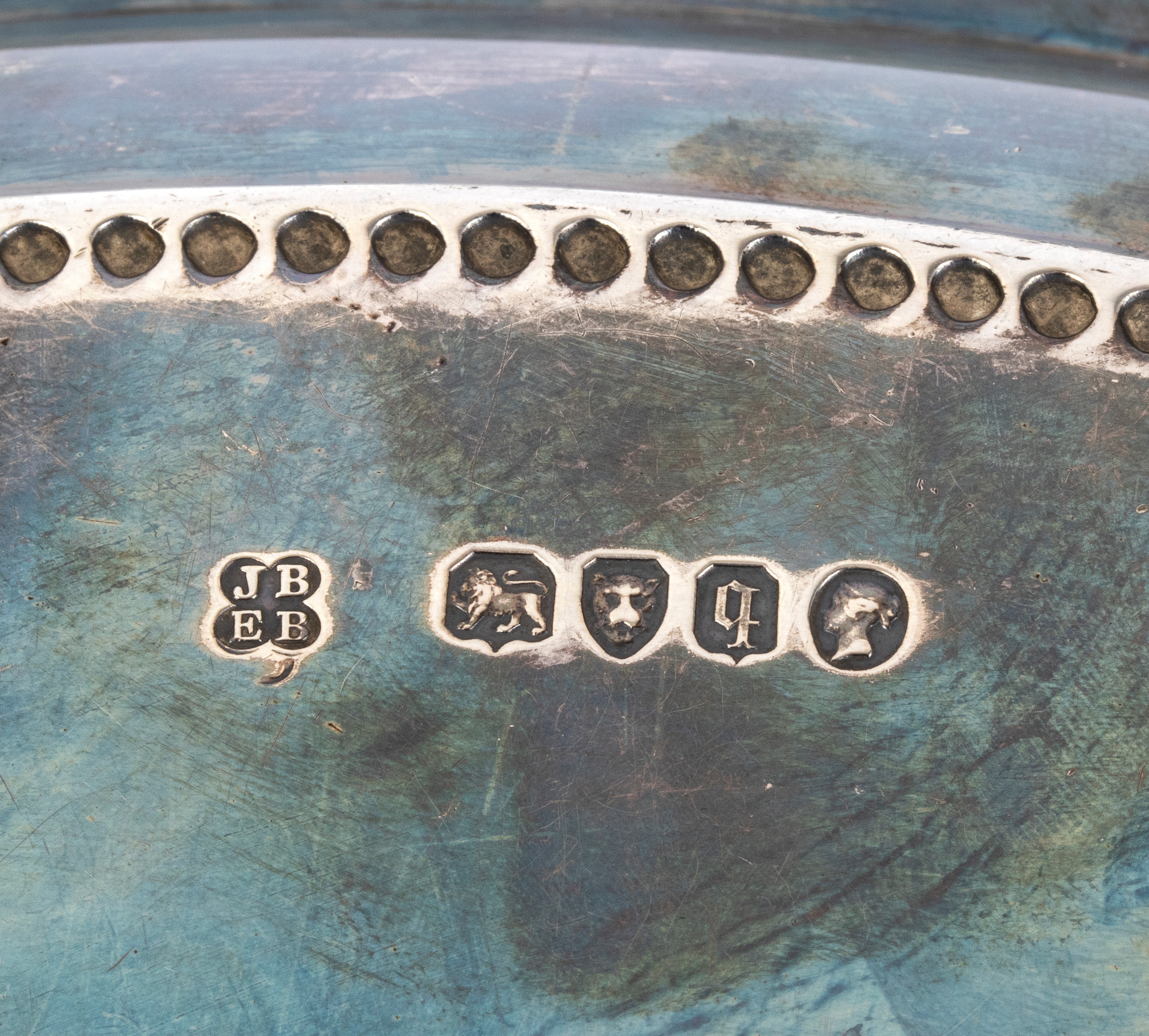 Salver vittoriano inglese in argento