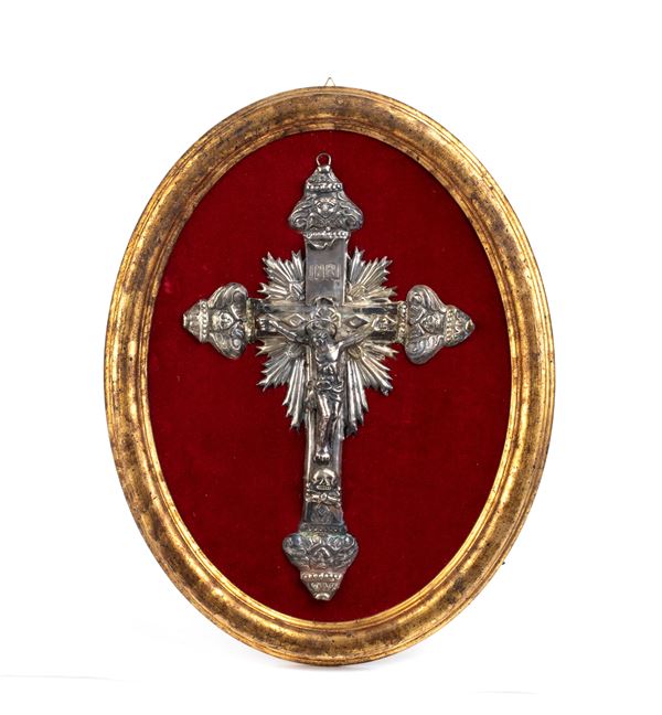 Italian solid silver crucifix