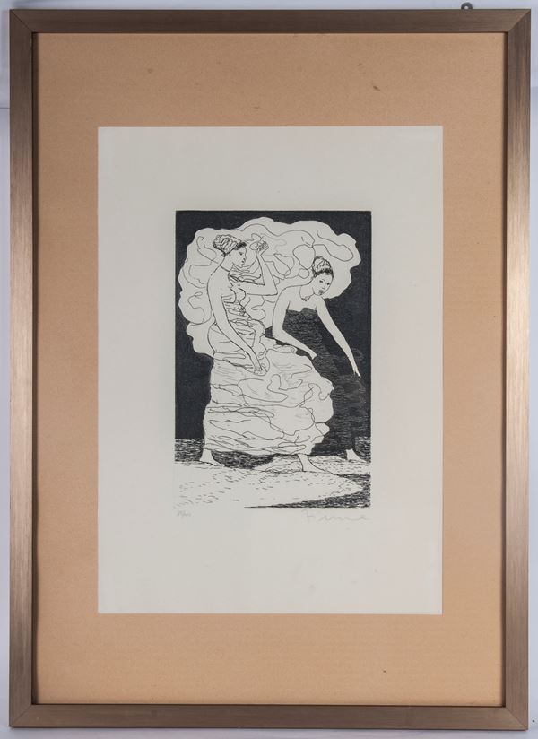 SALVATORE FIUME - Untitled, multiple on paper
