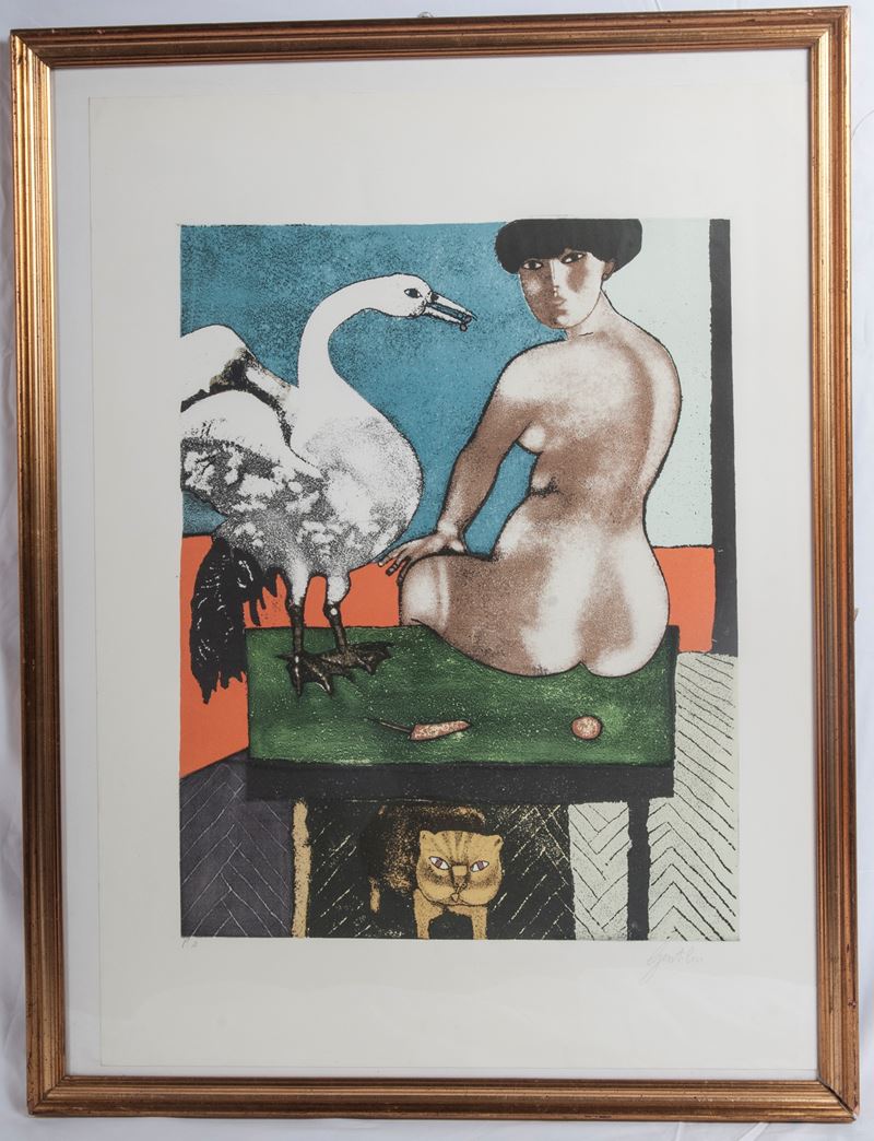 Franco Gentilini - Senza Titolo, Multiplo su Carta