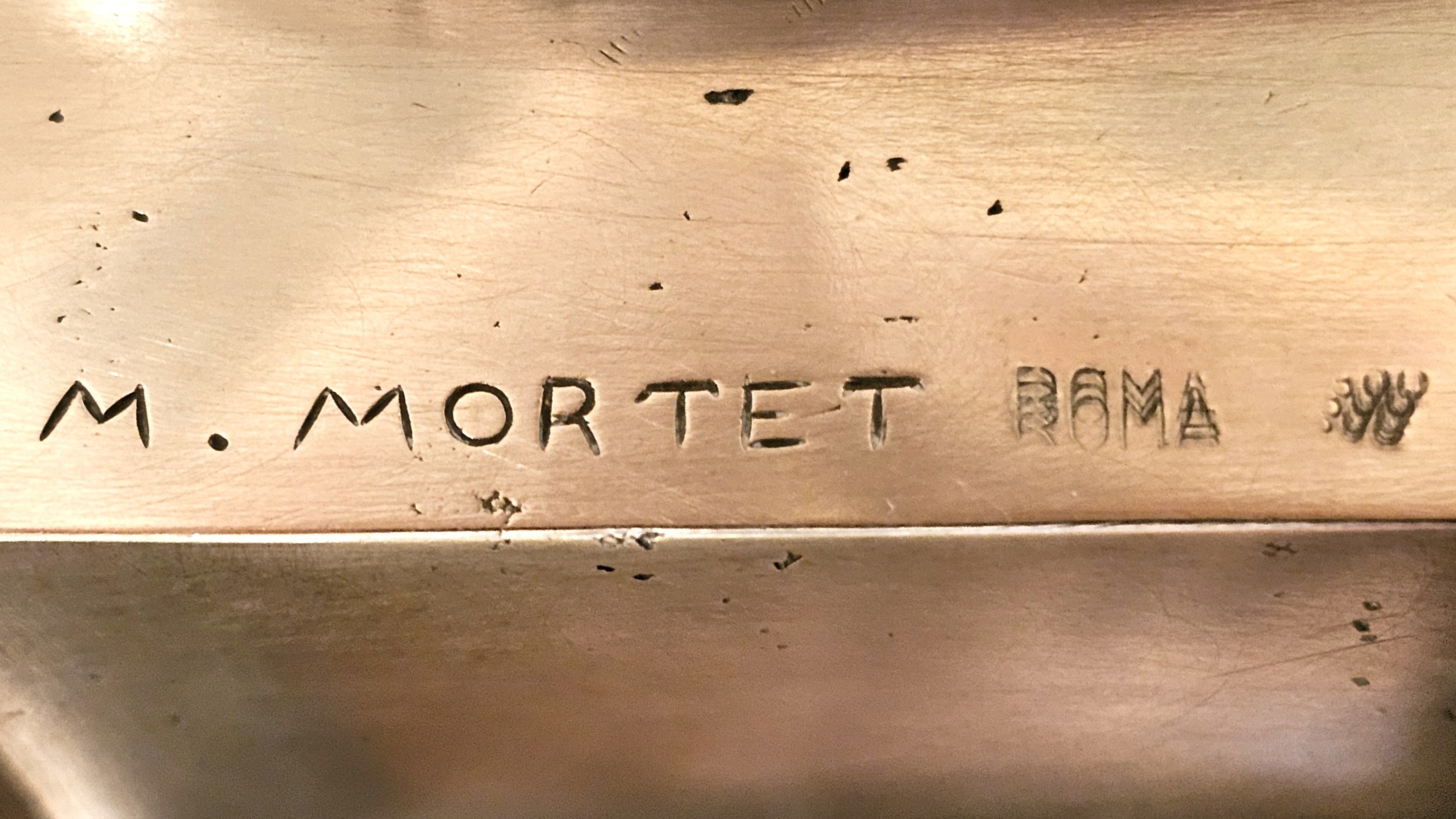 Marcello Mortet - Fontana delle Naiadi in argento con basamento in marmo verde