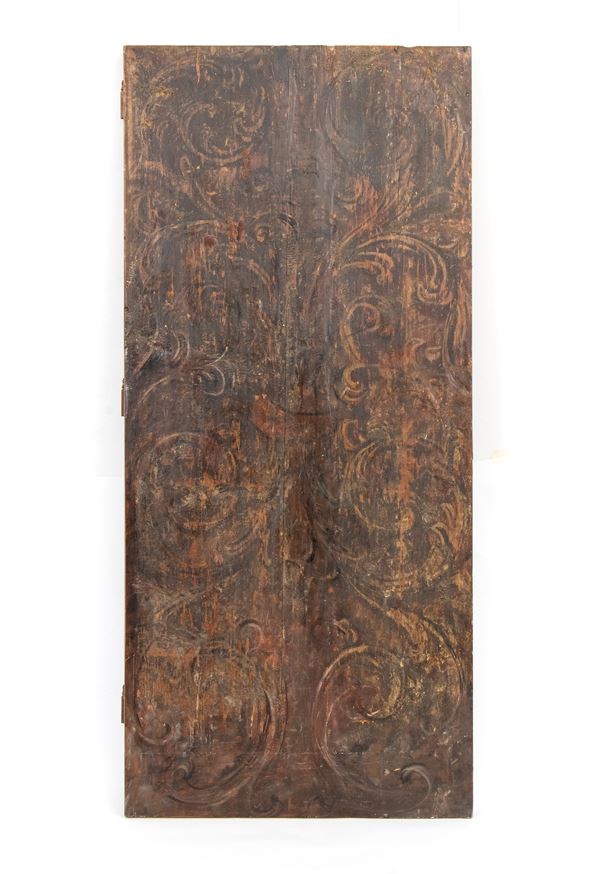   Italian painted wooden door 