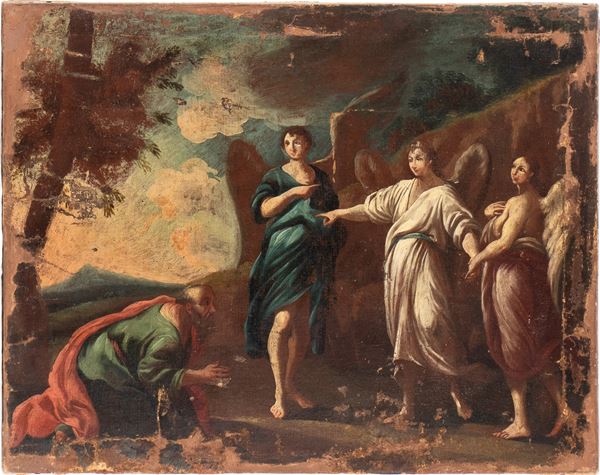   Abraham receives a visit from the three angels