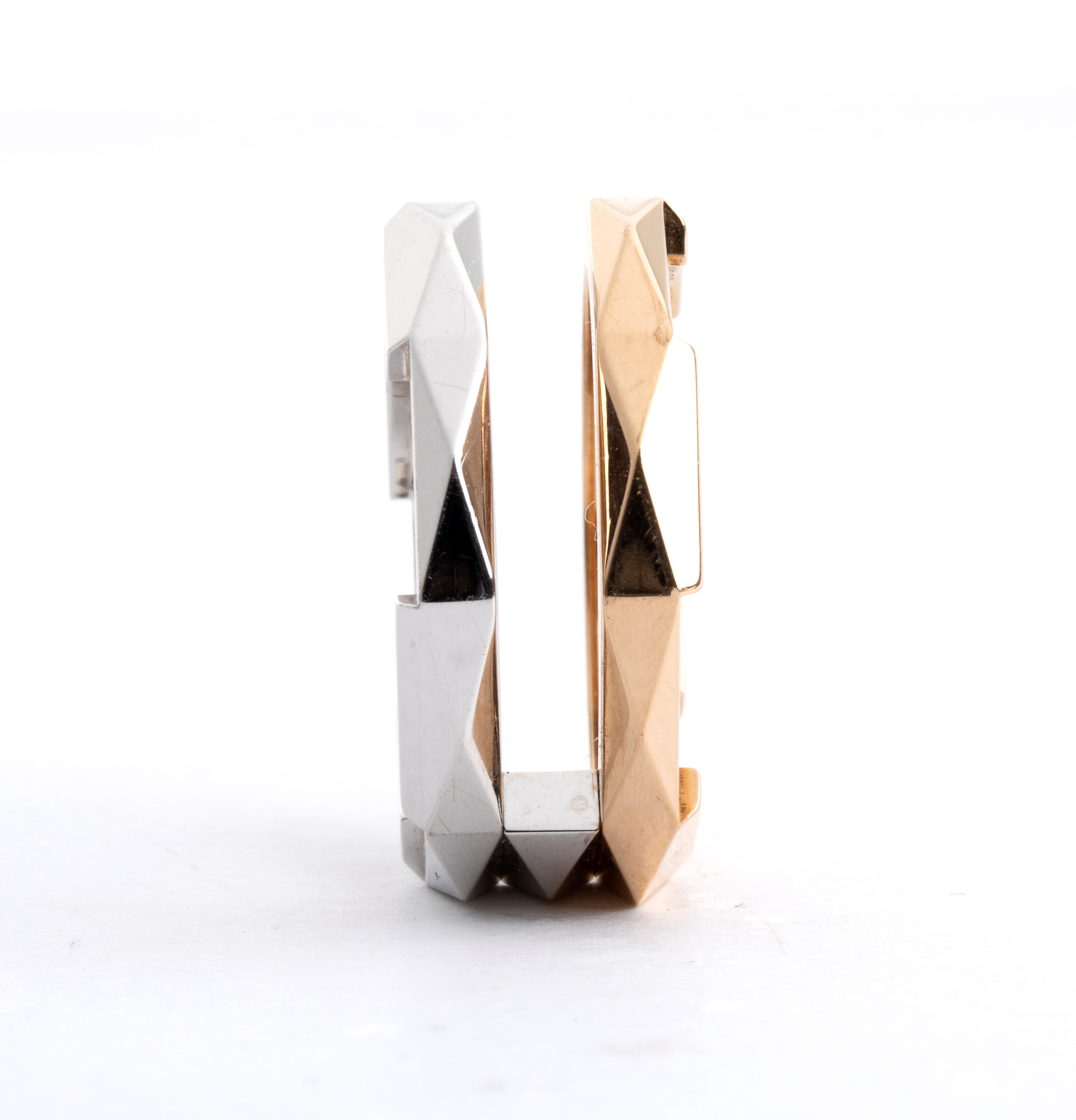 Collezione Link to Love: anello in oro bianco e oro giallo