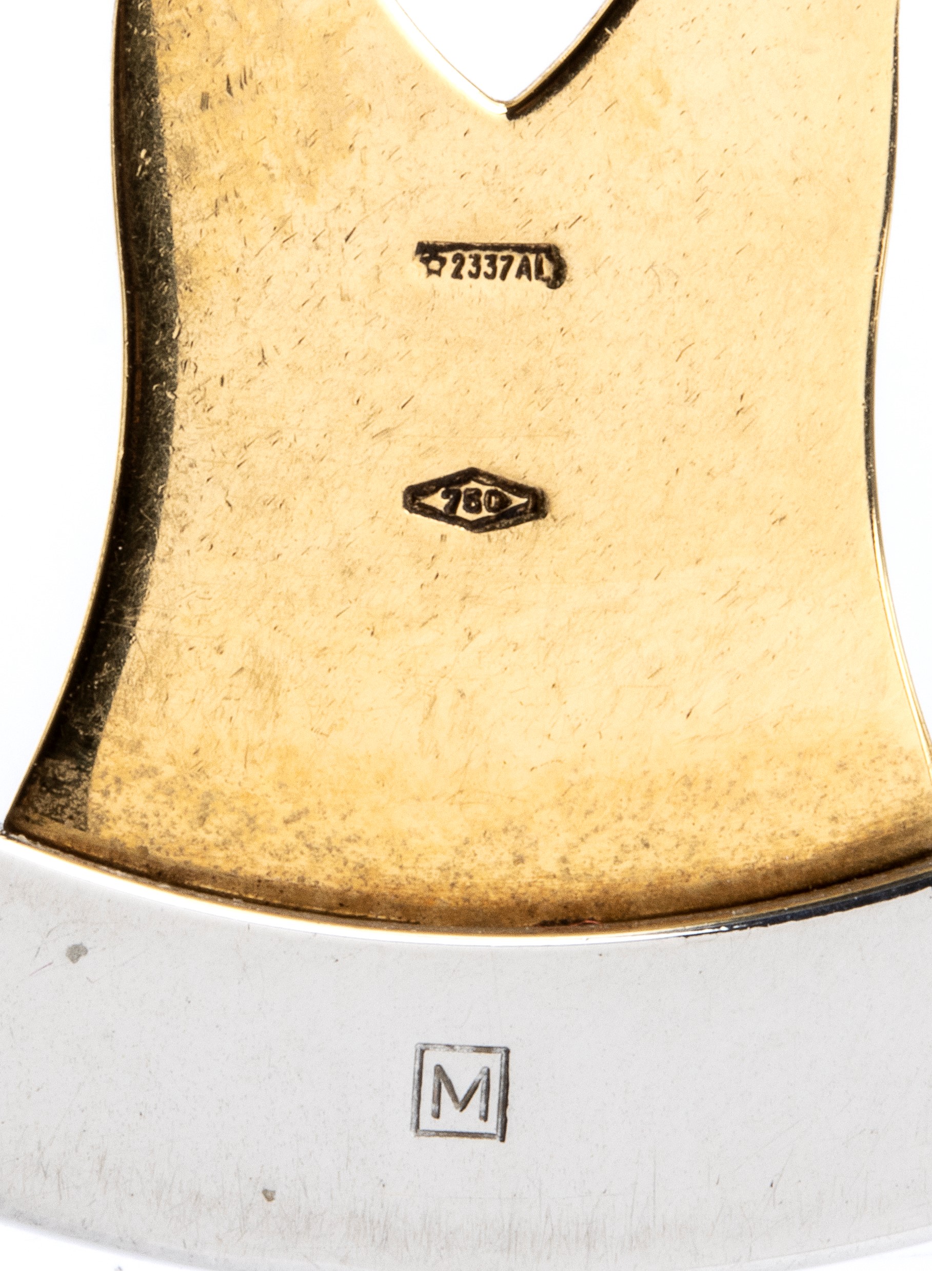 Collezione Tondo: pendente in acciaio ed oro