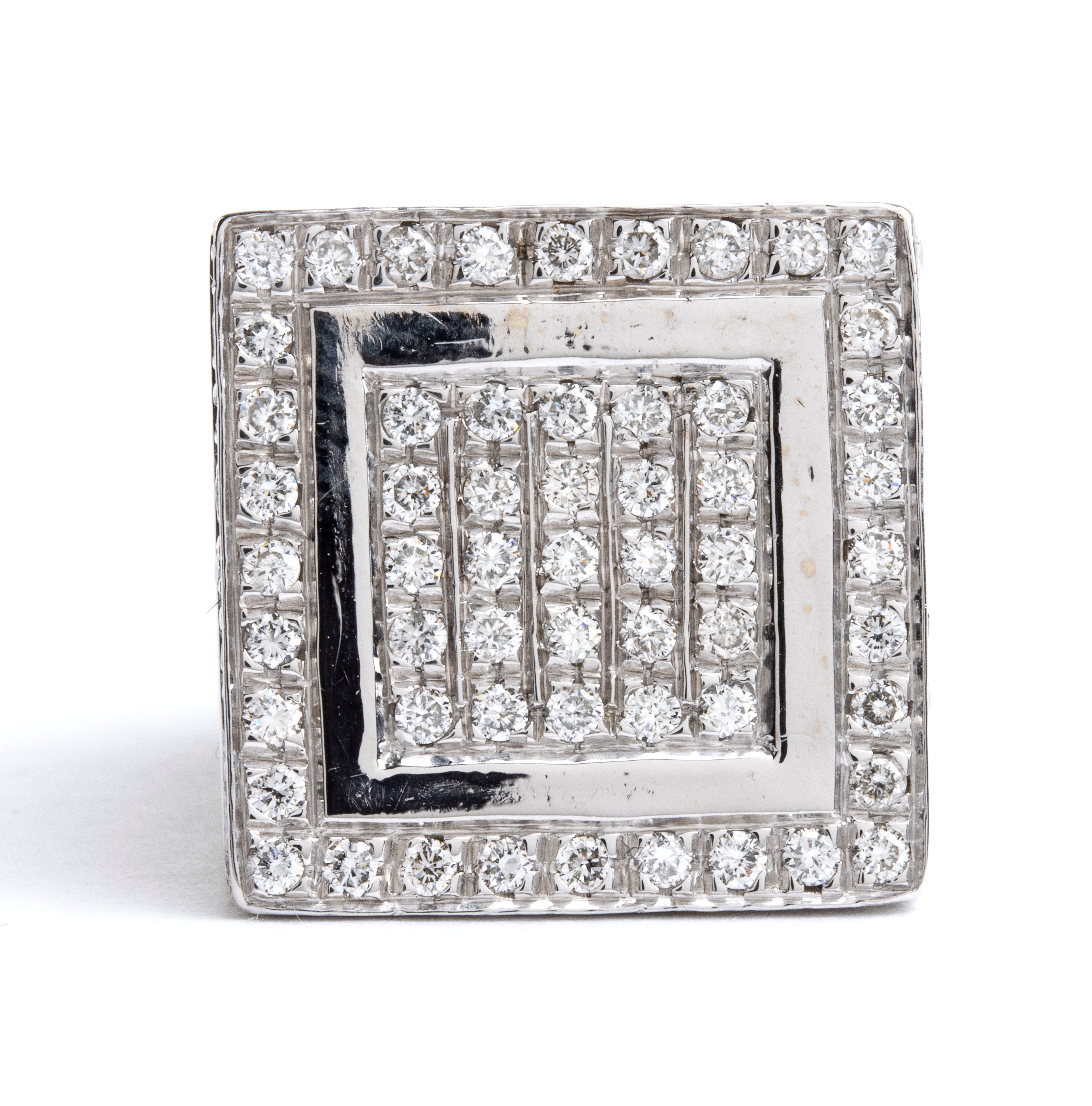 Anello a fascia in oro con diamanti