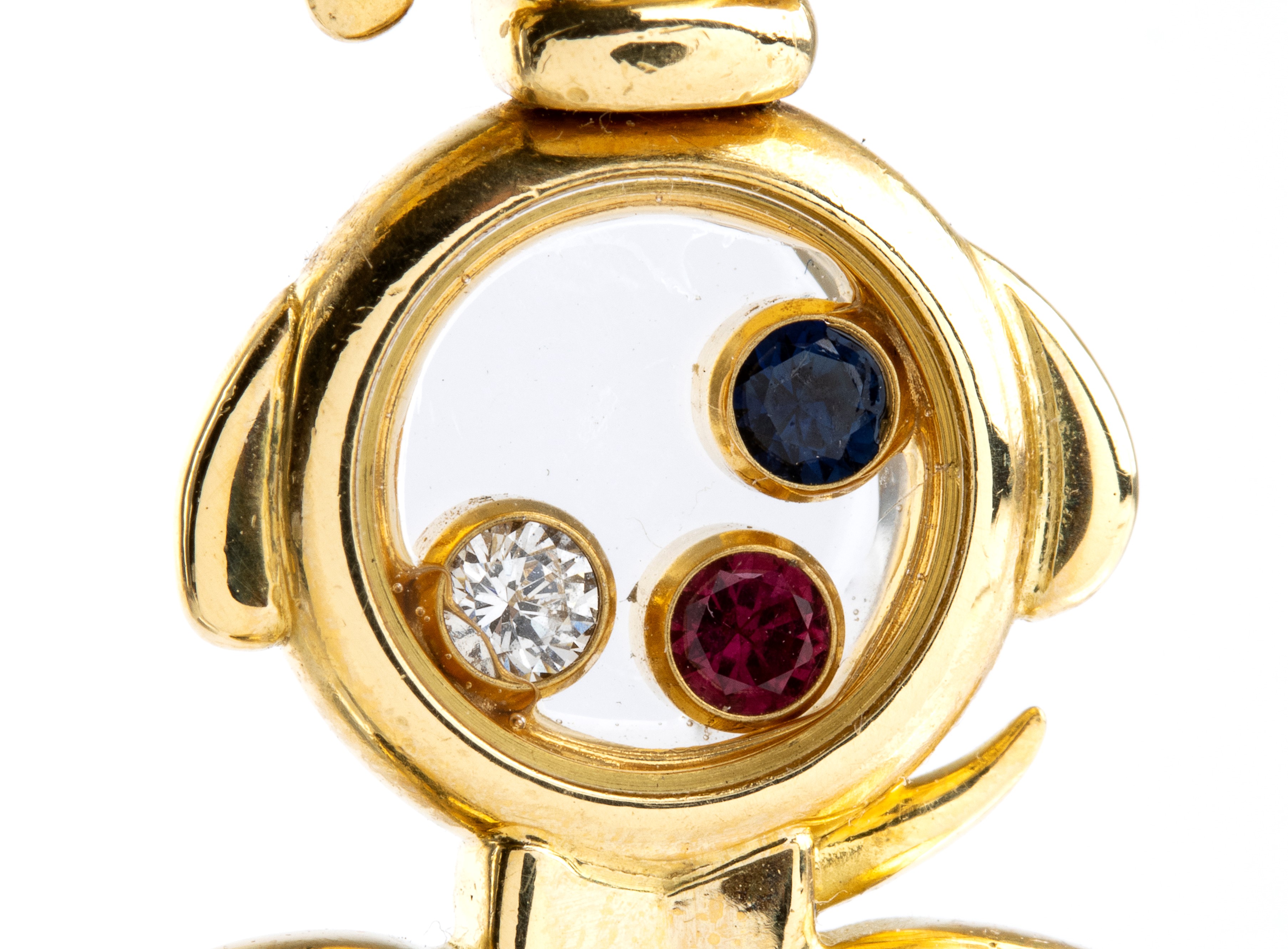 Pendente "Happy Diamond Snoopy" in oro e diamanti