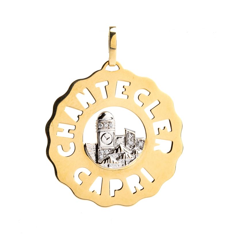 Pendente in oro e diamanti
