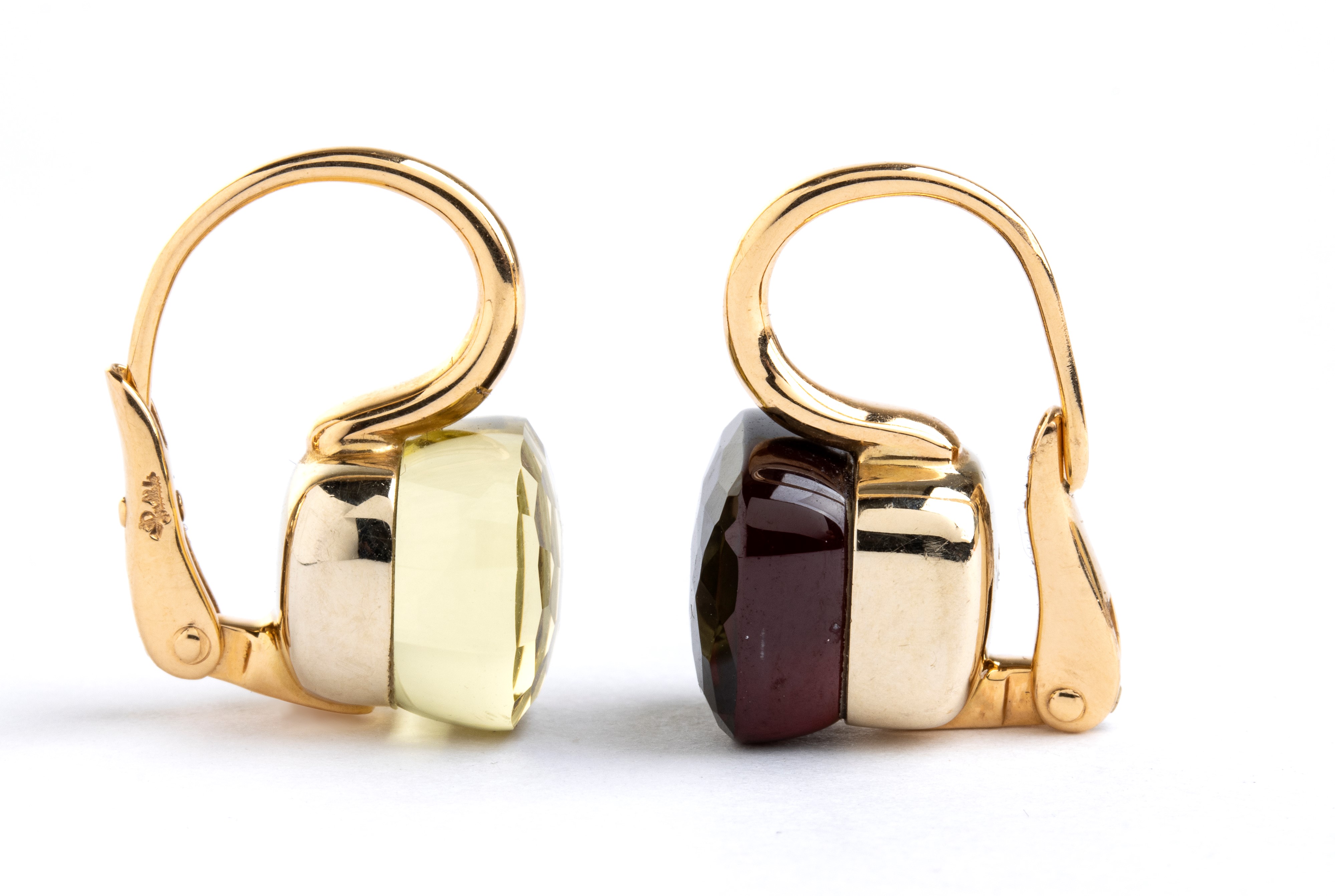 Collezione Nudo: orecchini in oro con quarzi