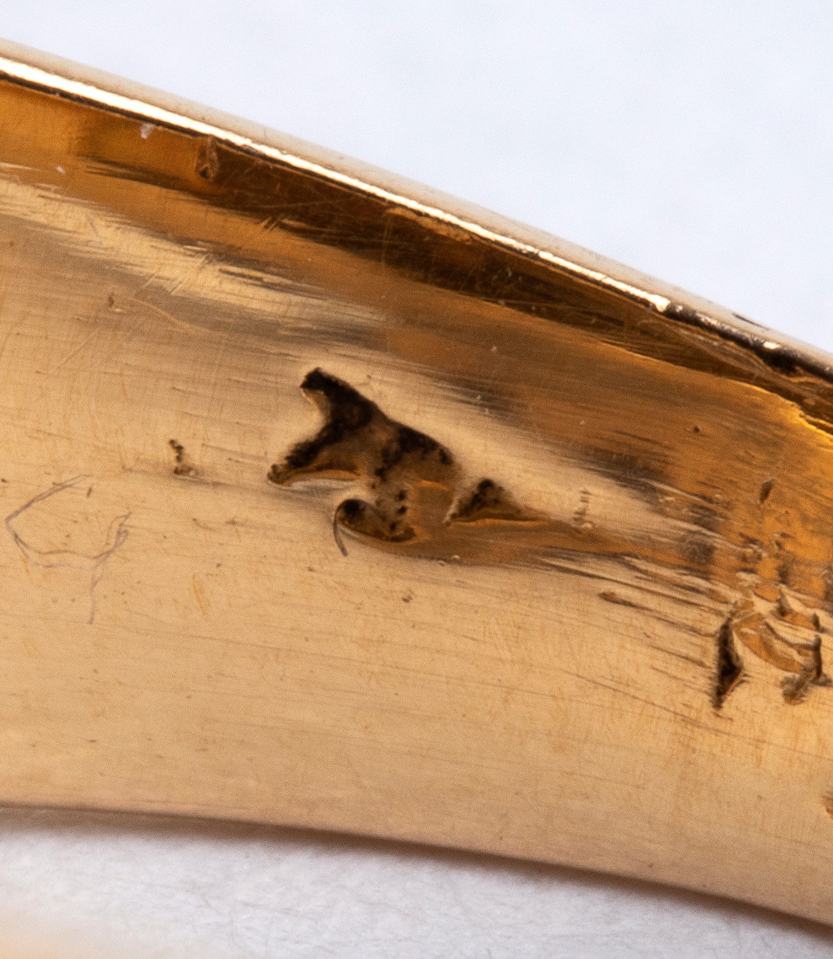 Anello a fascia, oro 18k con diamanti (anni '40)