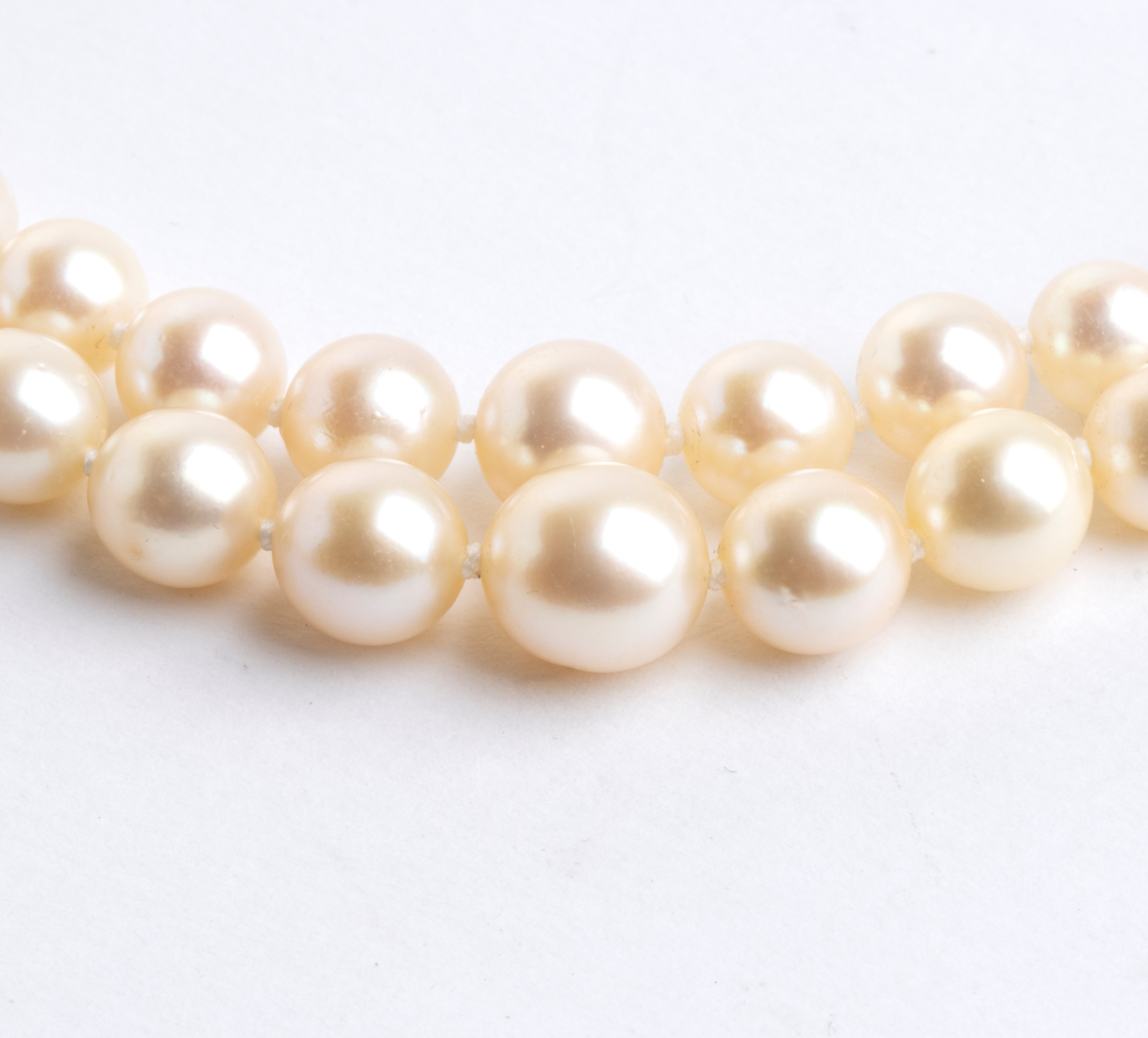 Collana con perle e rubini