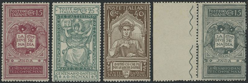 Regno - Dante Alighieri la Serie Ben Centrata + Non Emesso.