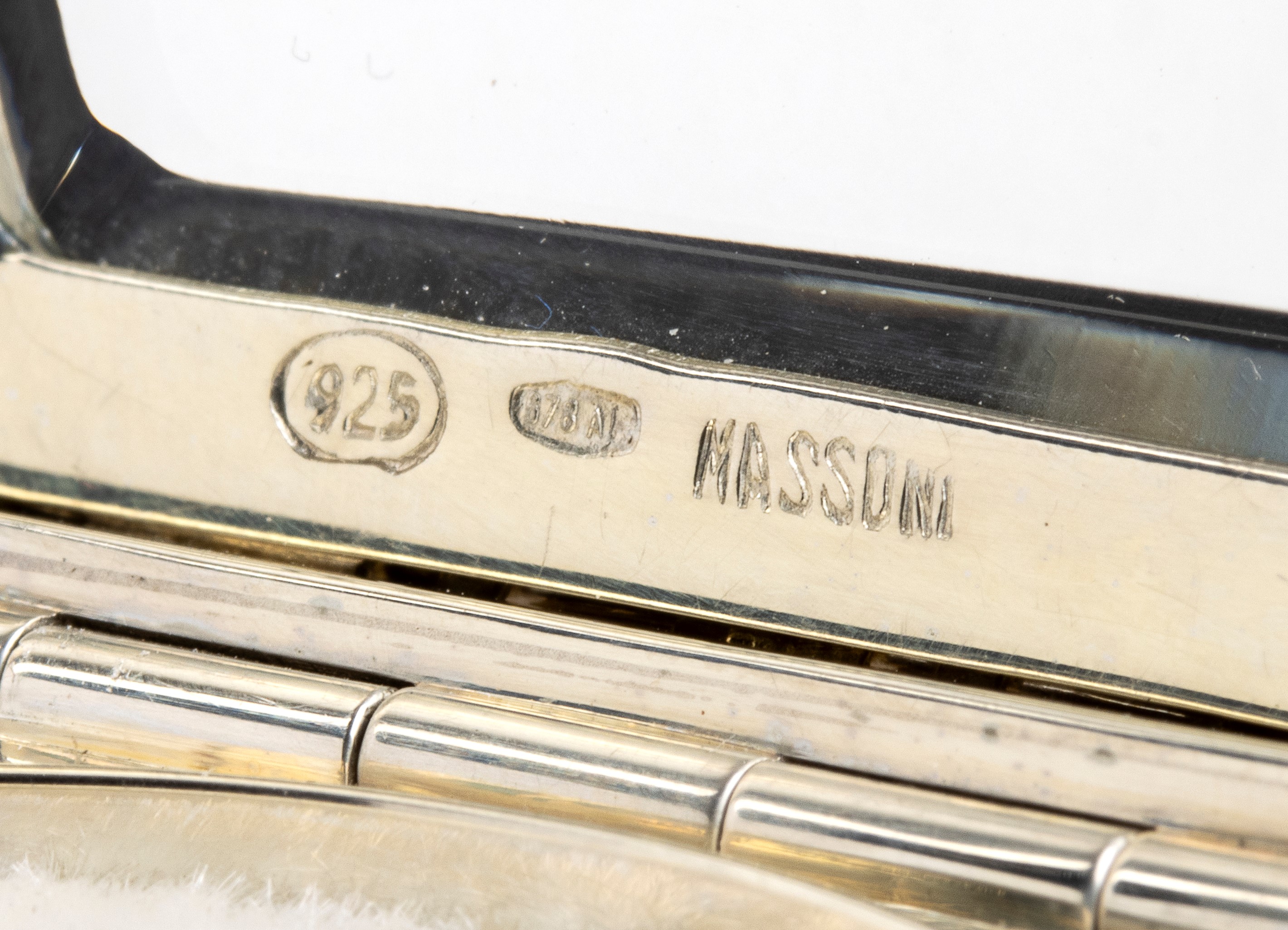 Porta cipria in oro e argento