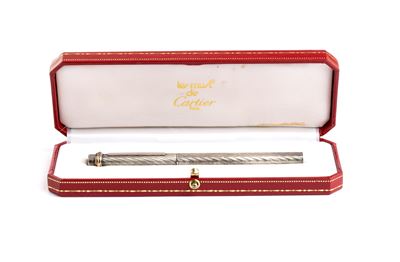 Penna a sfera in argento 925 con clip meccanica