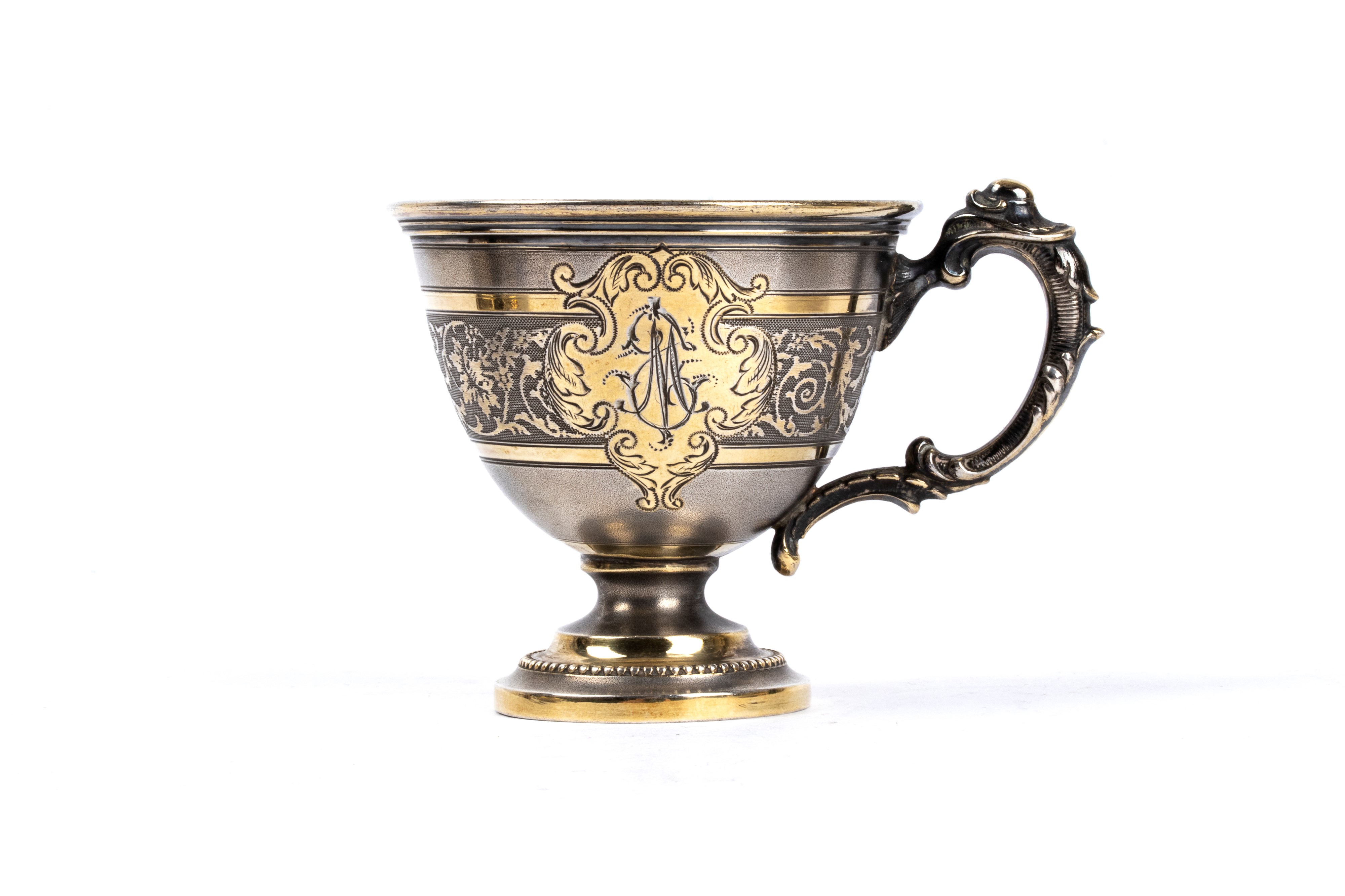 Coppia di tazzine tedesche in argento