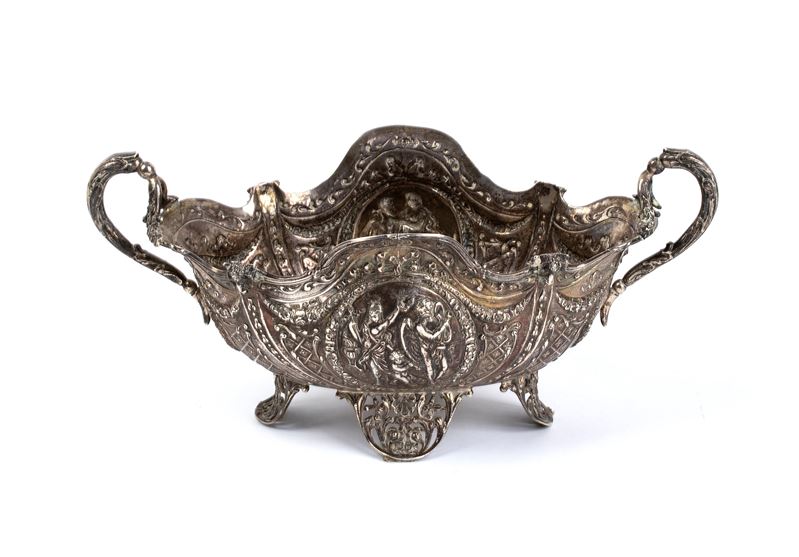 Centrotavola tedesco in argento