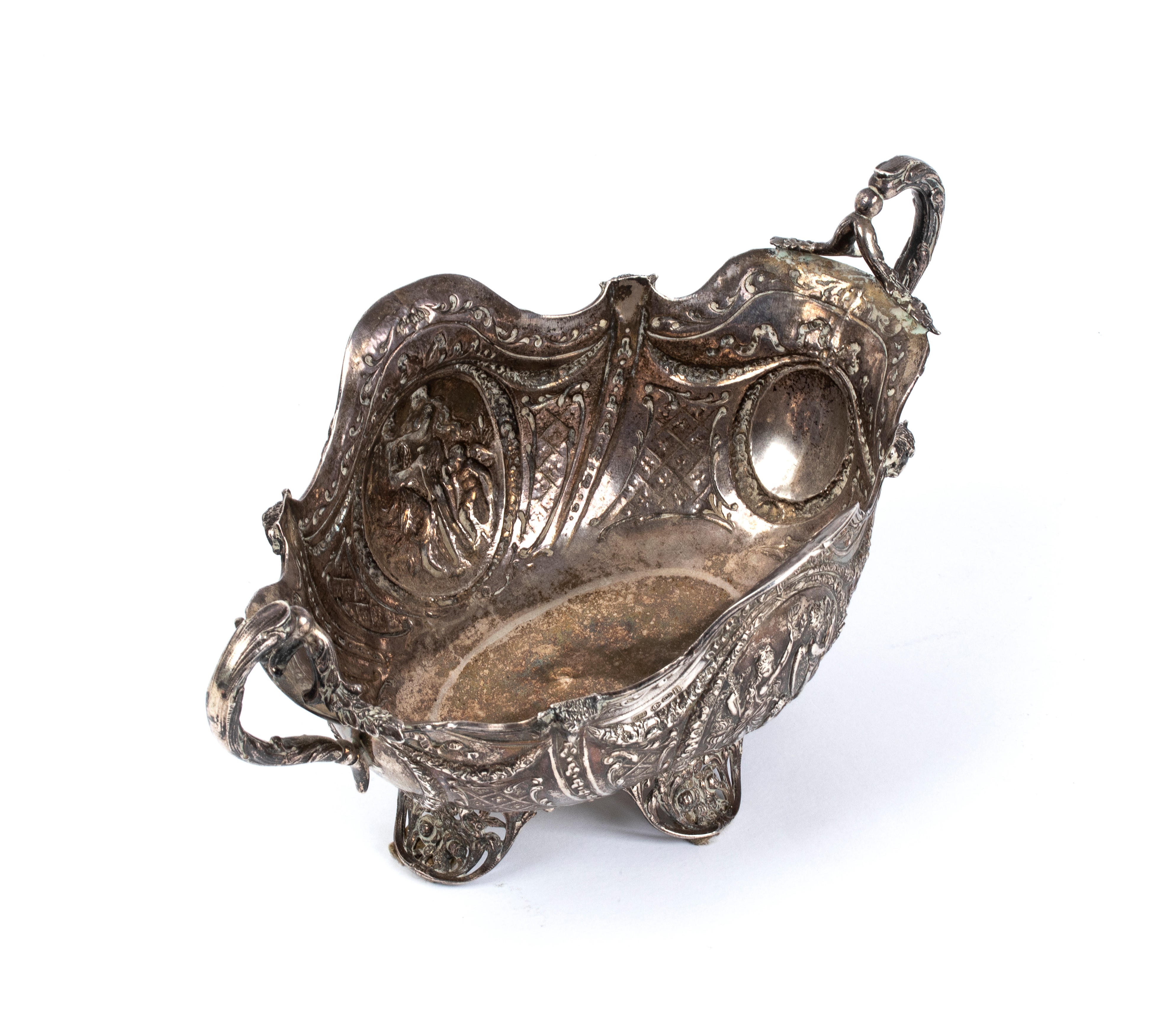 Centrotavola tedesco in argento