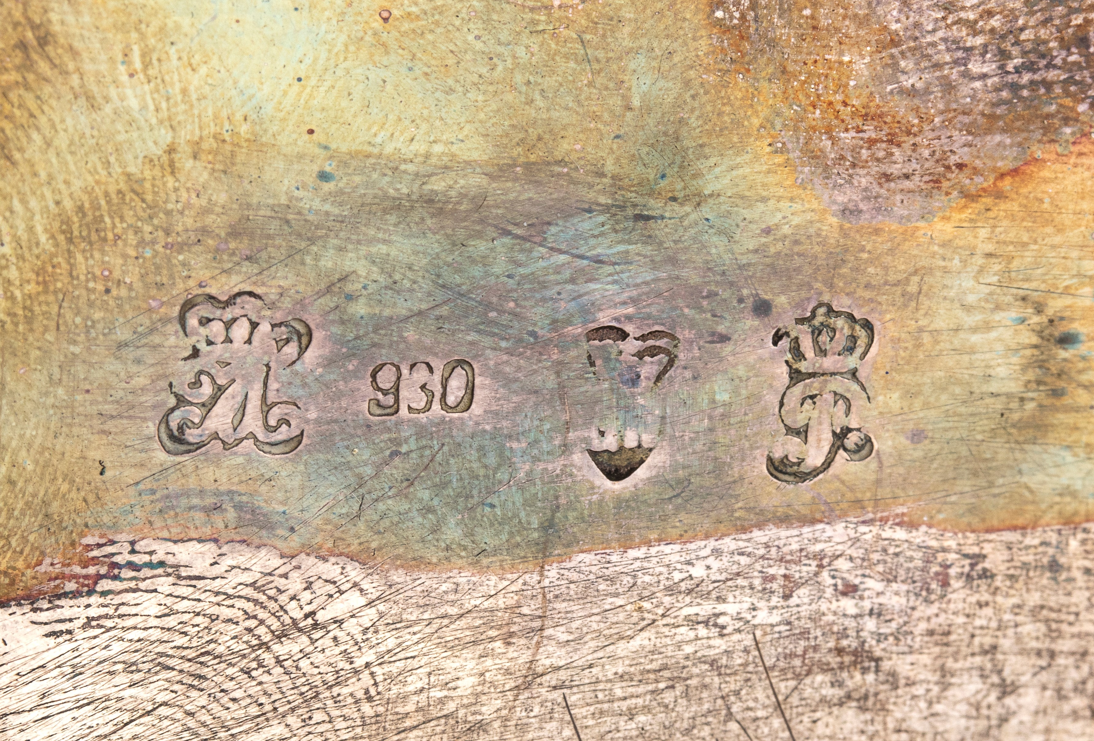 Centrotavola tedesco in argento