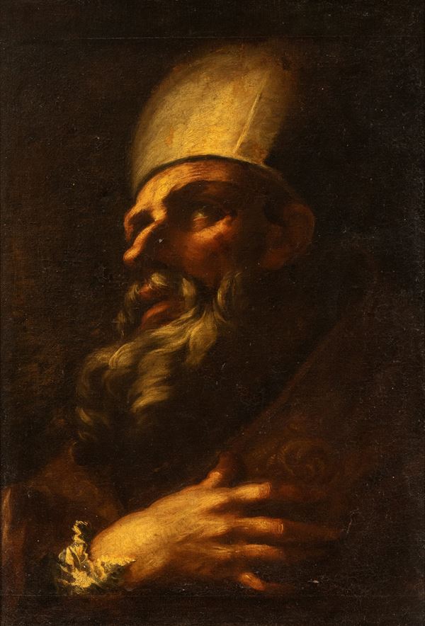 Artista attivo a Roma, seconda met&#224; XVII secolo - Santo Vescovo
