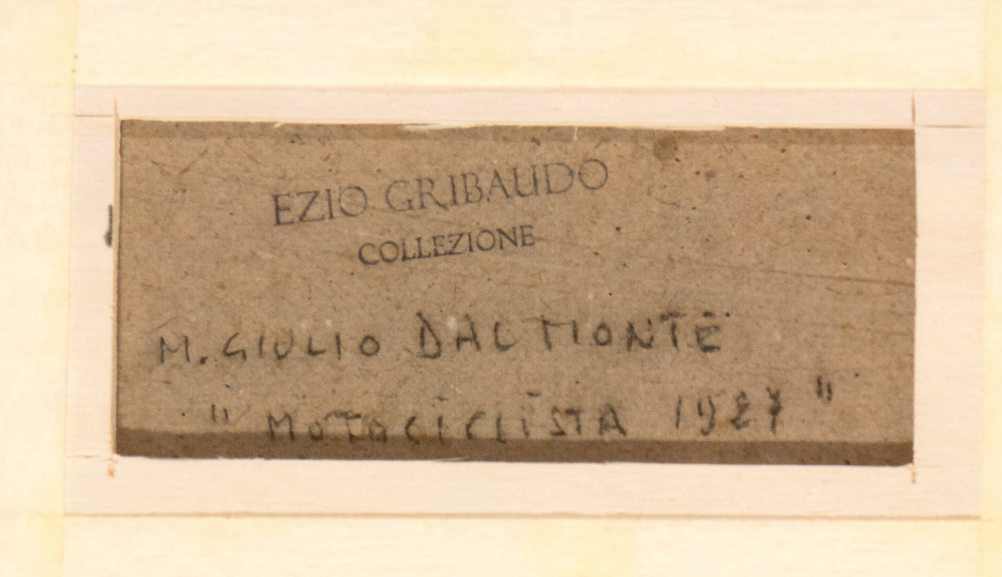Mario Guido dal Monte - Motociclista
