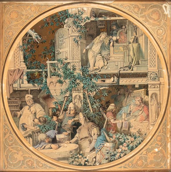 CARL GEHRTS - Paesaggio fantastico