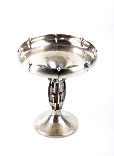 Alzata americana in argento 925/1000, punzonata “STERLING - 97”