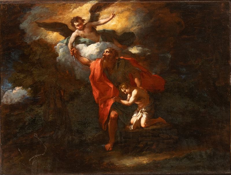 Artista Attivo a Roma, Metà XVII Secolo - Il Sacrificio di Isacco