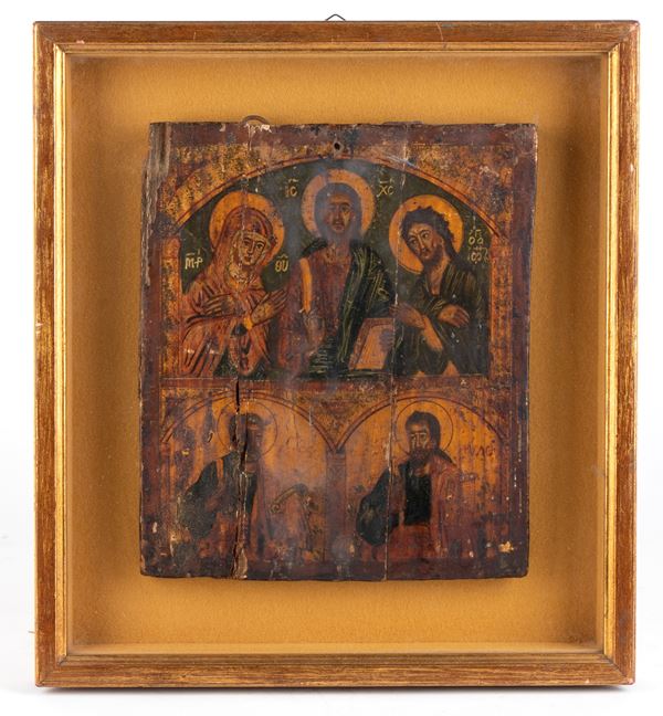 Greek icon depicting Christ Pantocrator 