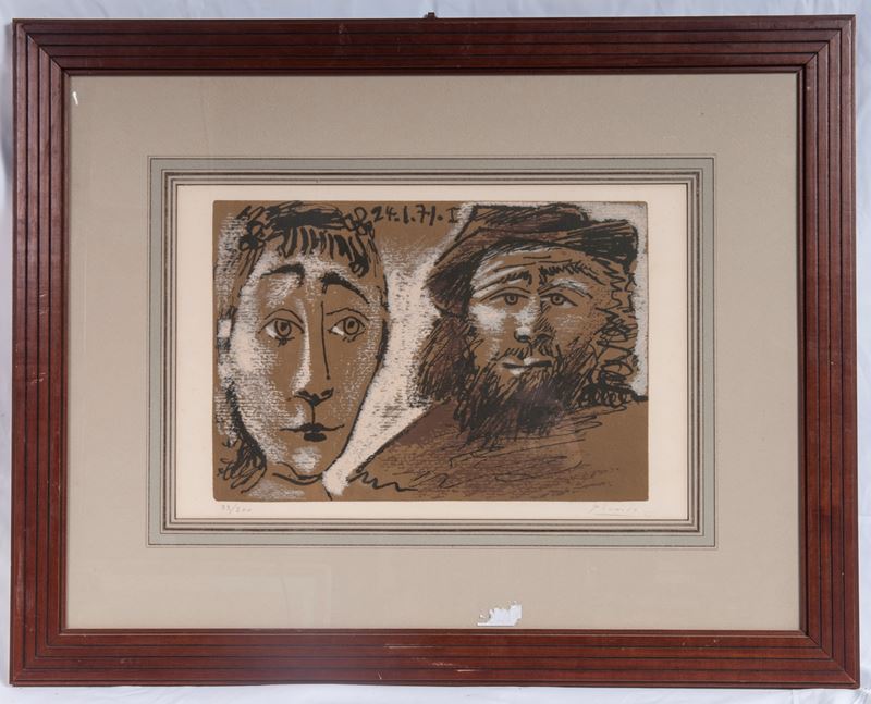 Pablo Picasso - Senza Titolo, Multiplo su Carta