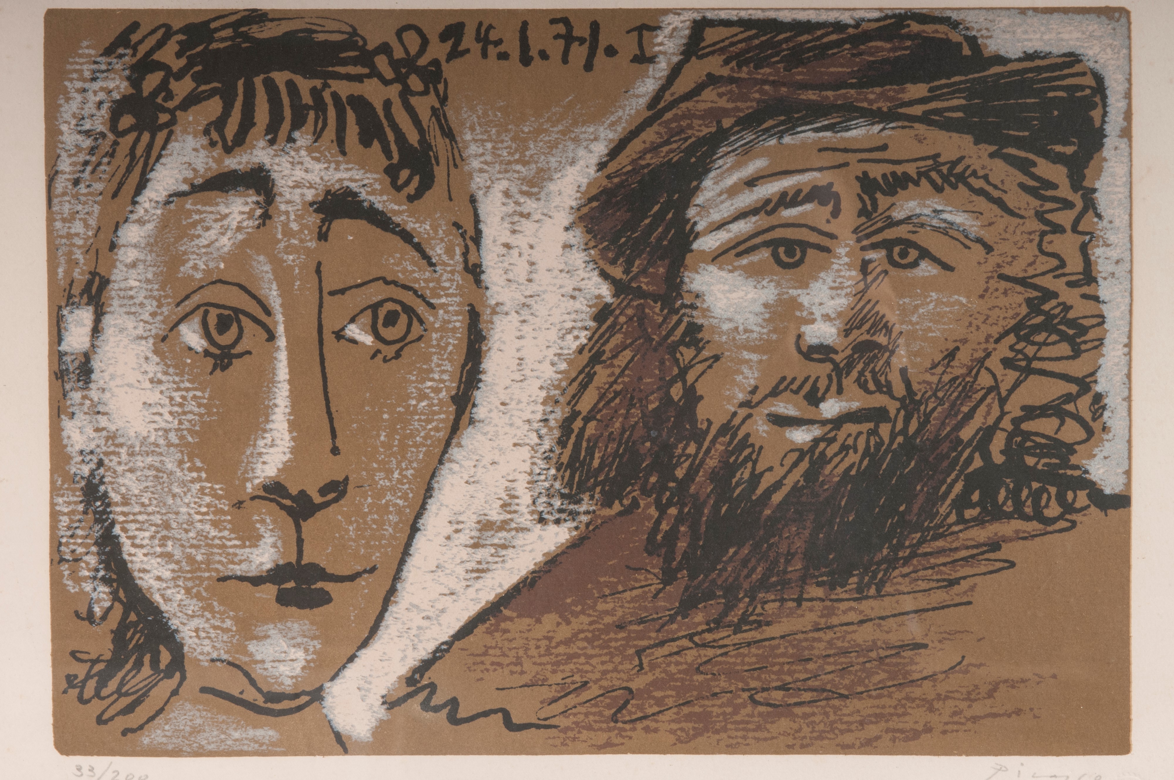 Pablo Picasso - Senza Titolo, Multiplo su Carta
