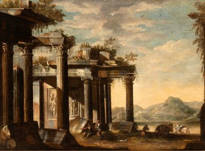 Capriccio Architettonico con Figure