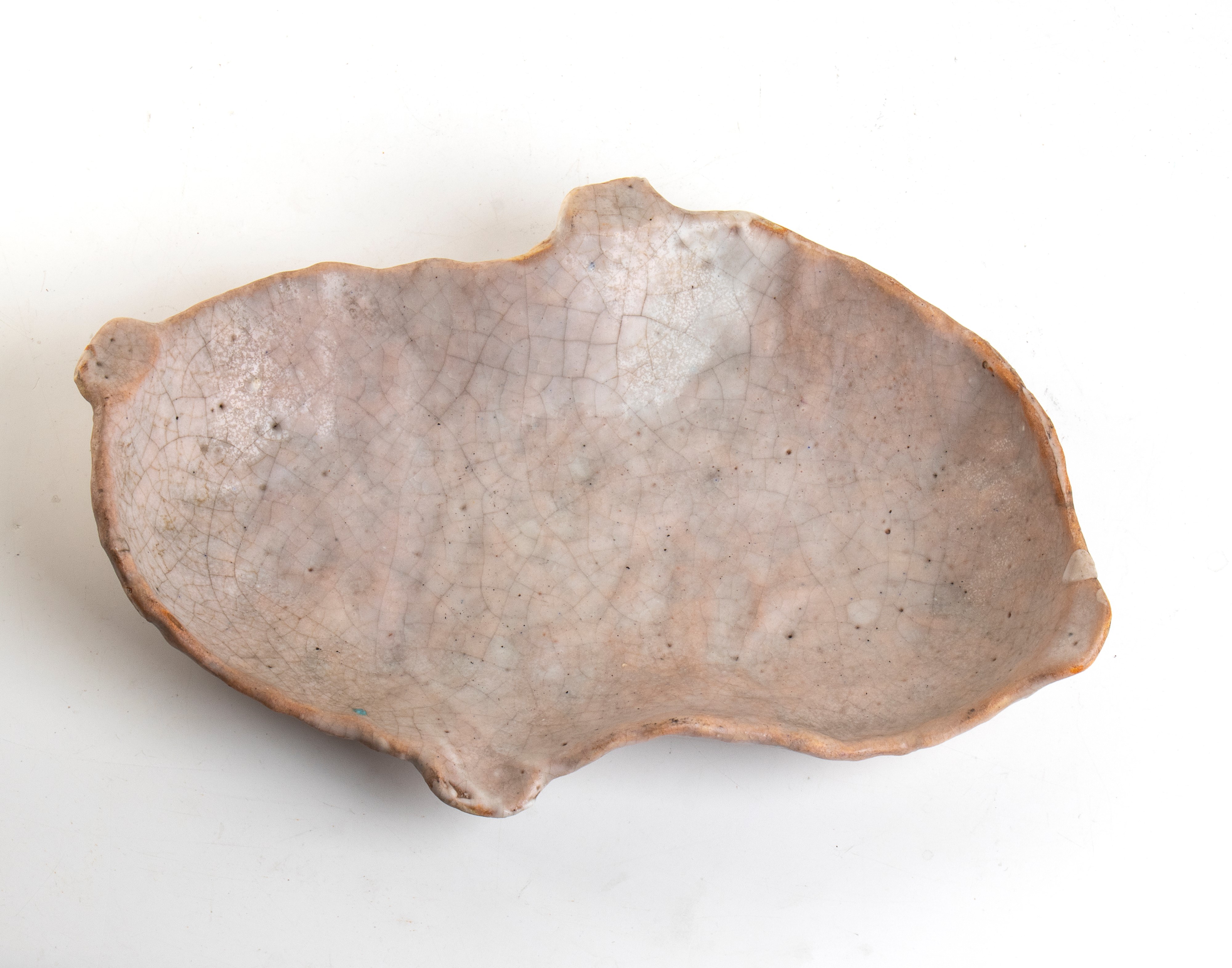Ceramica Artistica Solimene - Ciotola Lustrata a Ingobbio Bianco con Bordo Difforme, Fornace Viet...
