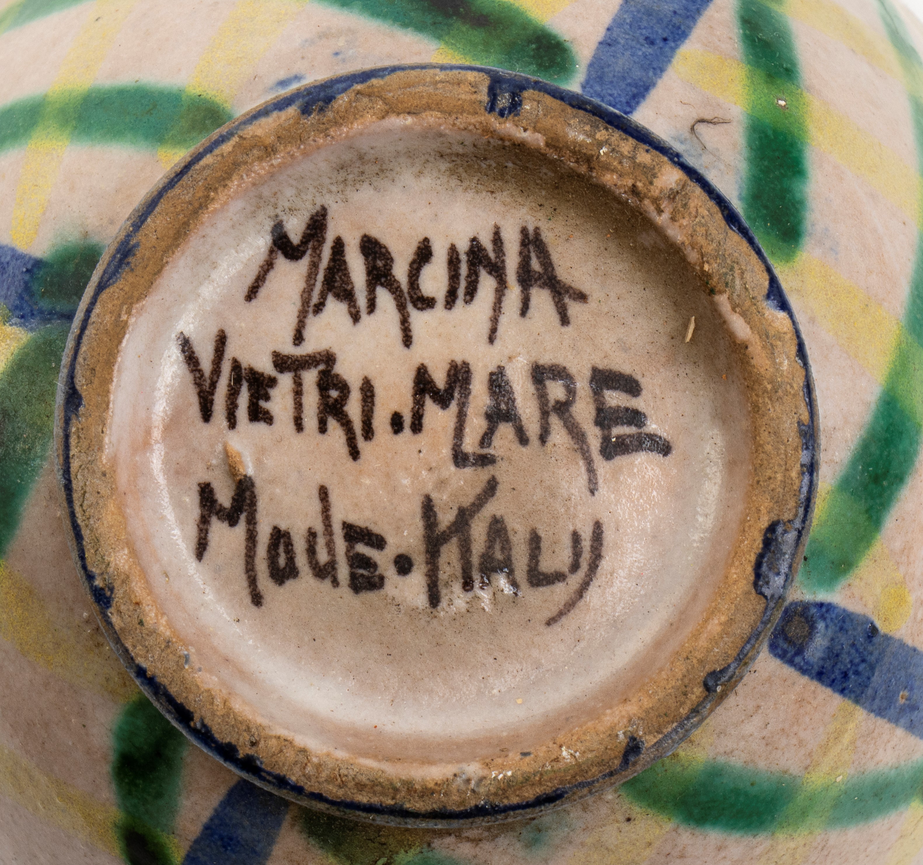 Lotto di due coppette con decorazione di veliero